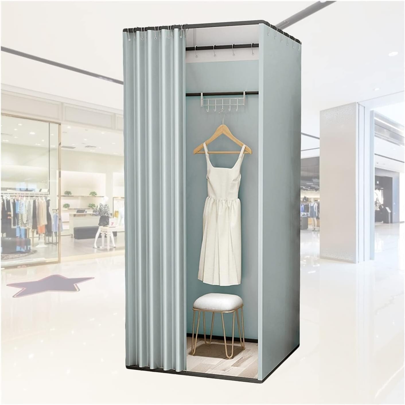 Cabine d'essayage individuelle rideau occultant pour isoler un espace dressing