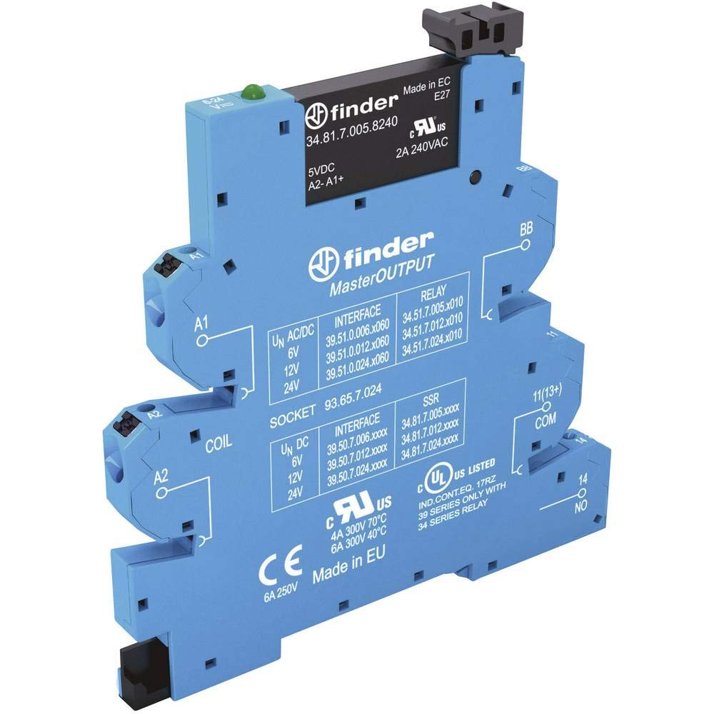 Interface Masteroutput Finder 39 SSR 6V DC composant rail DIN automate