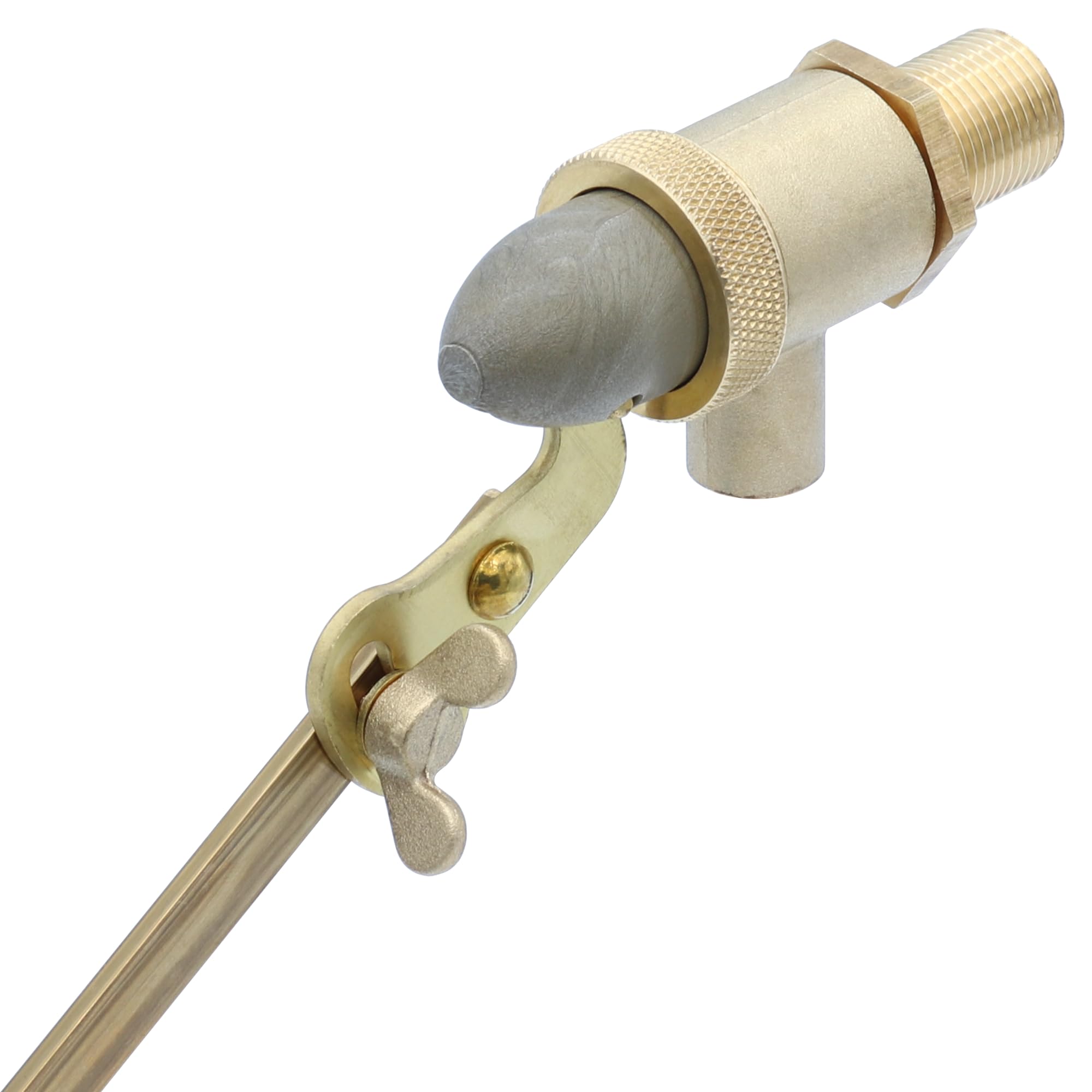 Classic Schwimmerventil 3/8 Zoll - Universalventil für Behälter und Spülkästen - Nachfüllventil für Tränketröge und Weidetränken - Messing Ventil mit Schwimmer