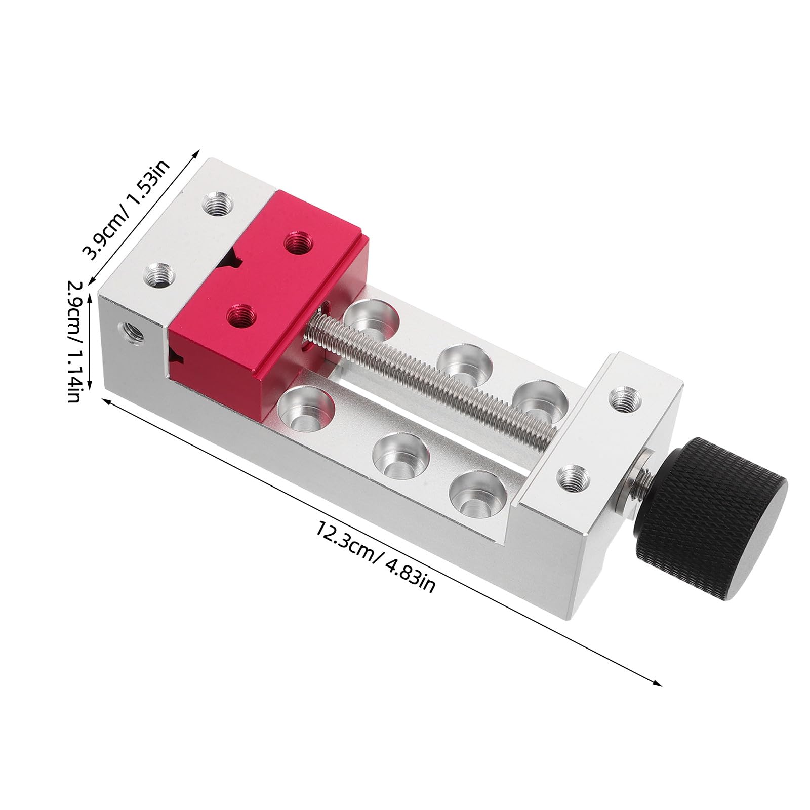 ibasenice Mini morsetto da tavolo, piccola morsa da banco per hobby, morsetto da banco regolabile per modellismo, artigianato, lavorazione del legno e dei metalli.