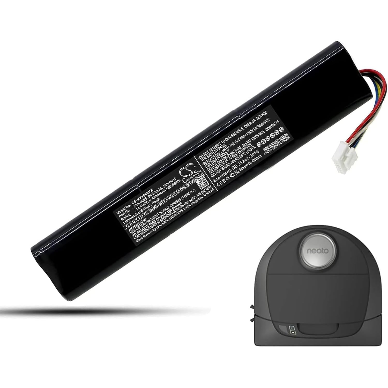 Cameron Sino Replacement Battery 4200mAh for Neato Botvac Connected, Botvac Connected D3, Botvac Connected D5, Botvac D3, Botvac D3 Connected, Botvac D3+, Botvac D3+ Connected, Botvac D301