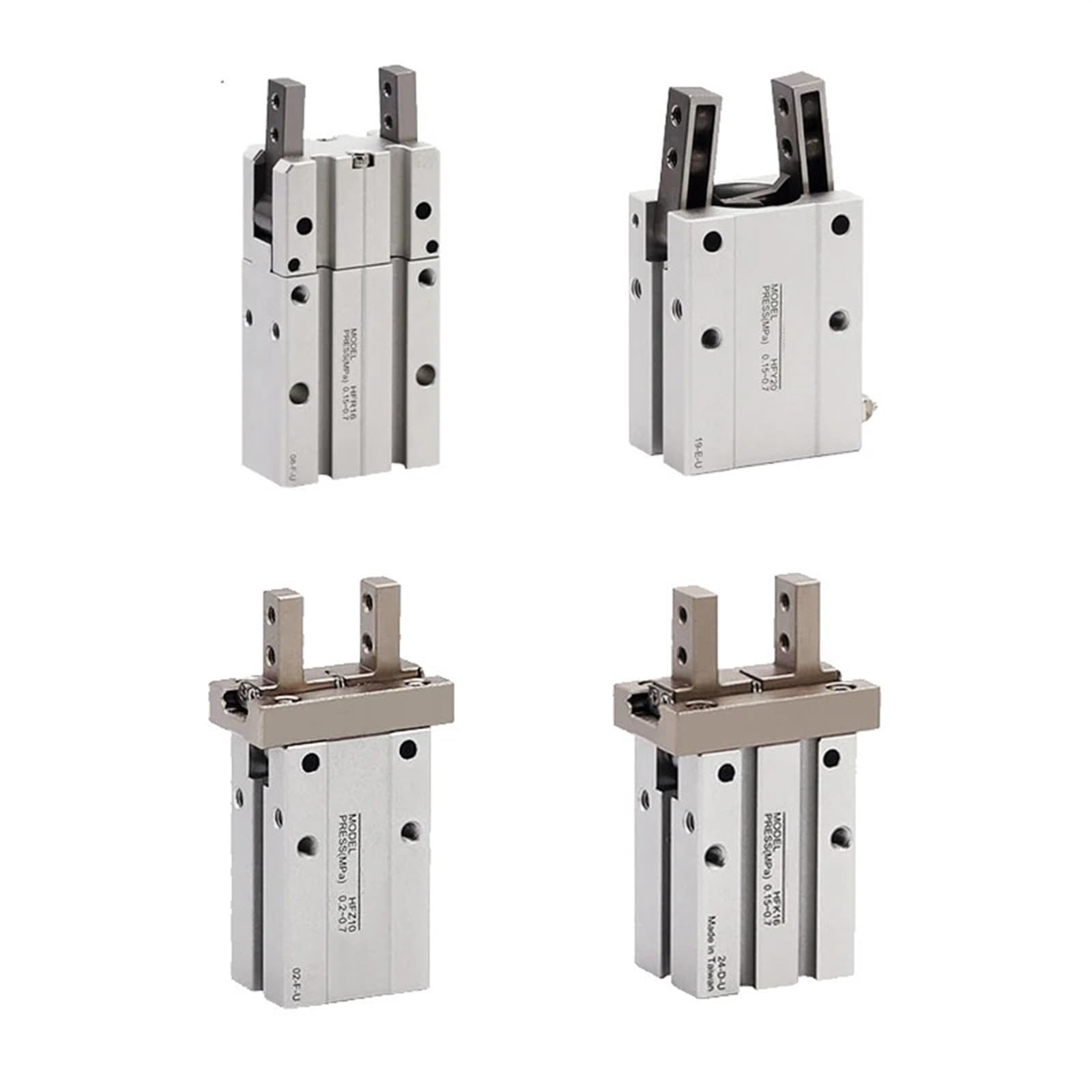 Cylindre HFY à grand angle de 180° pour un serrage pneumatique parallèle parfait