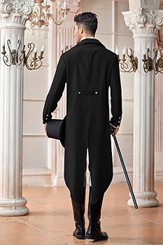 Amazon.com: Ivay Mens Gothic Tailcoat Costume Jacket Vintage