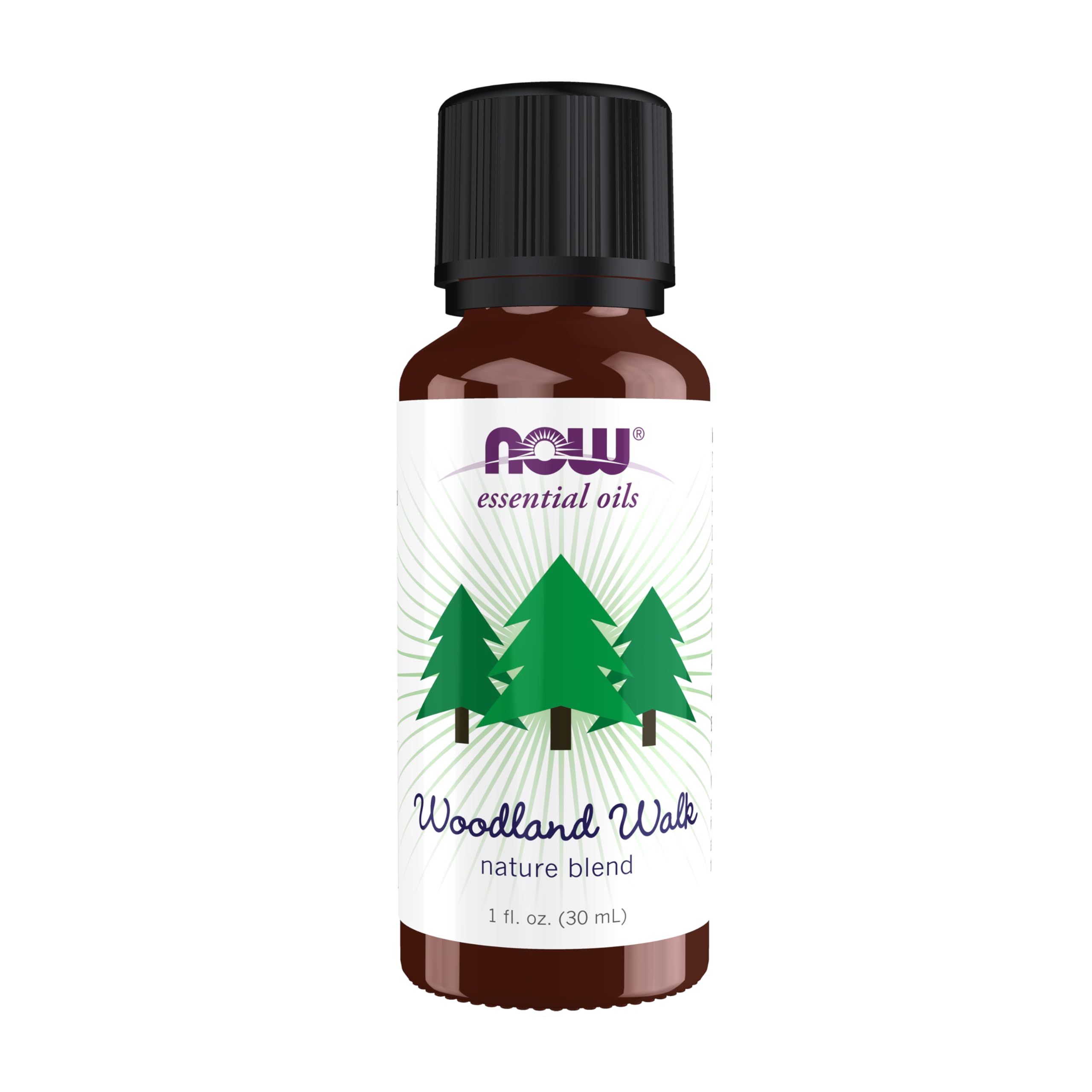 NOW Essential Oils, Woodland Walk Oil Blend, Calming Attributes with a Fresh and Woodsy Scent, Steam Distilled, 1-Ounce