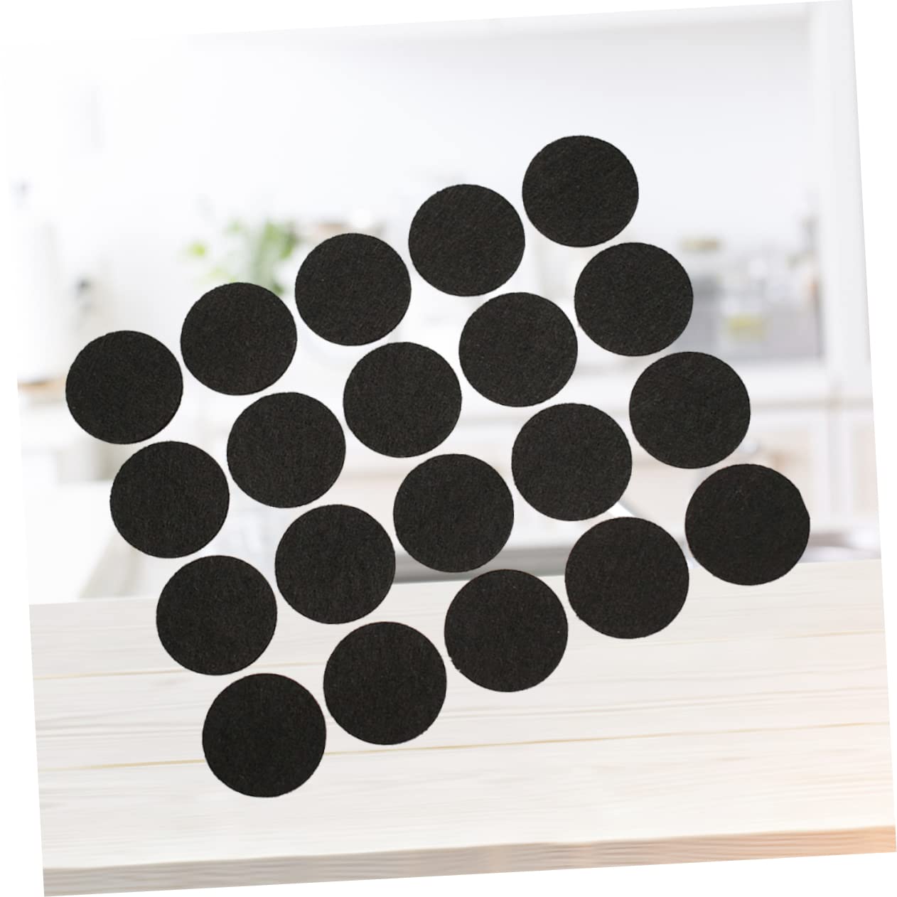 BESTonZON 300piezas Almohadillas De Fieltro Autoadhesivas De Redondos No Deslizantes para Patas De Muebles De Color Negro para Sillas y Mesas