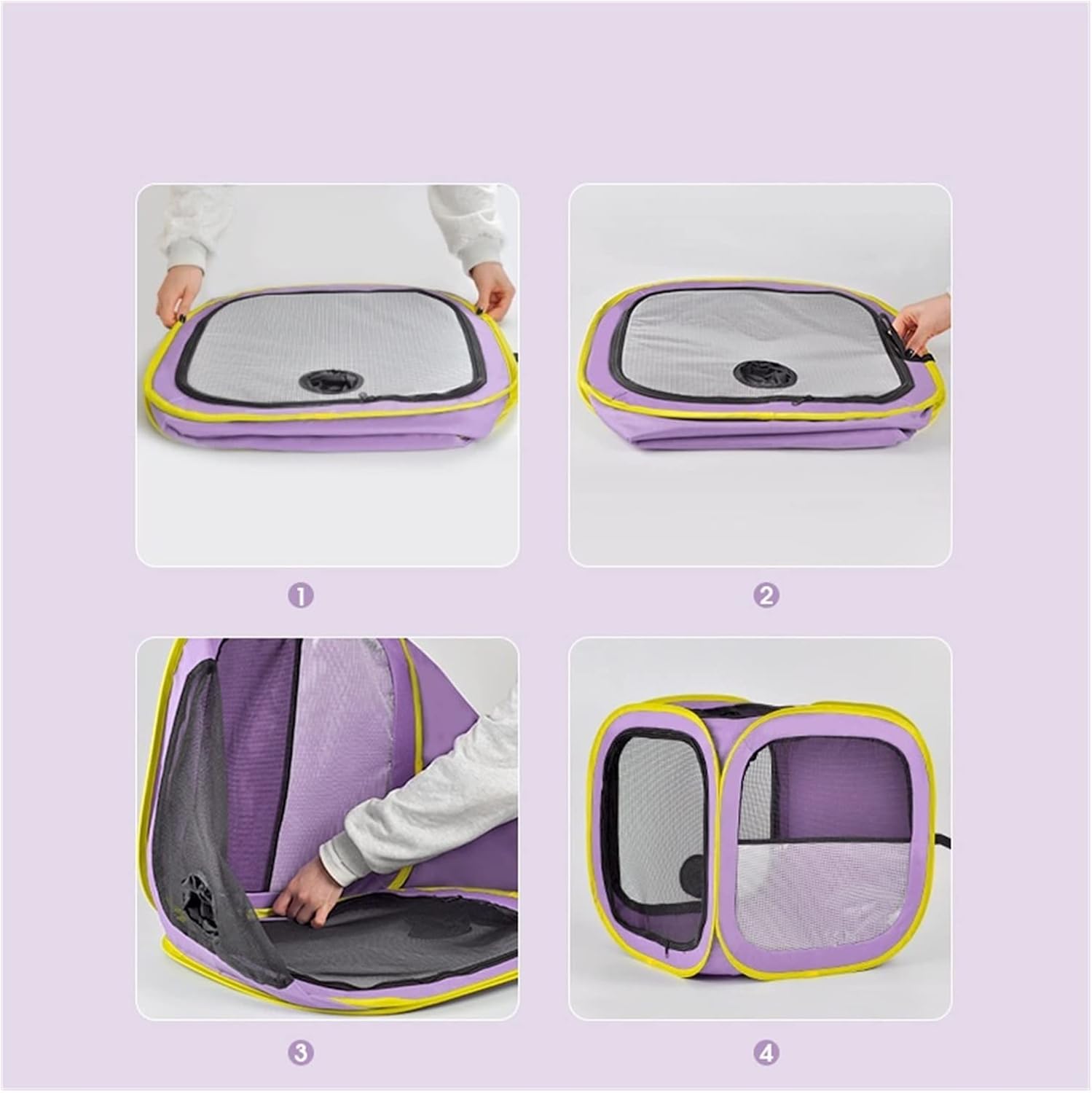 Litter Boxes Pet Drying Box Cat Blowing Hair Bag Foldable Dog Bath