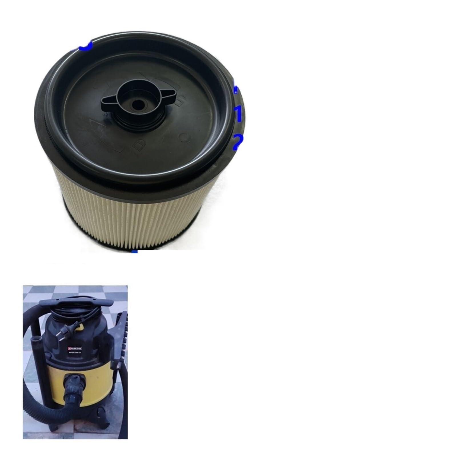 Filtre Parkside HFKBORHR 1 Filtre HEPA For Aspirateur U00c0 Cartouche 91096424. Compatible For Parkside. 91096424,PWD 30 A1,PNTS 1400 H4 IAN 322475 Aspirateurs Aspirateur Poussière Et Eau