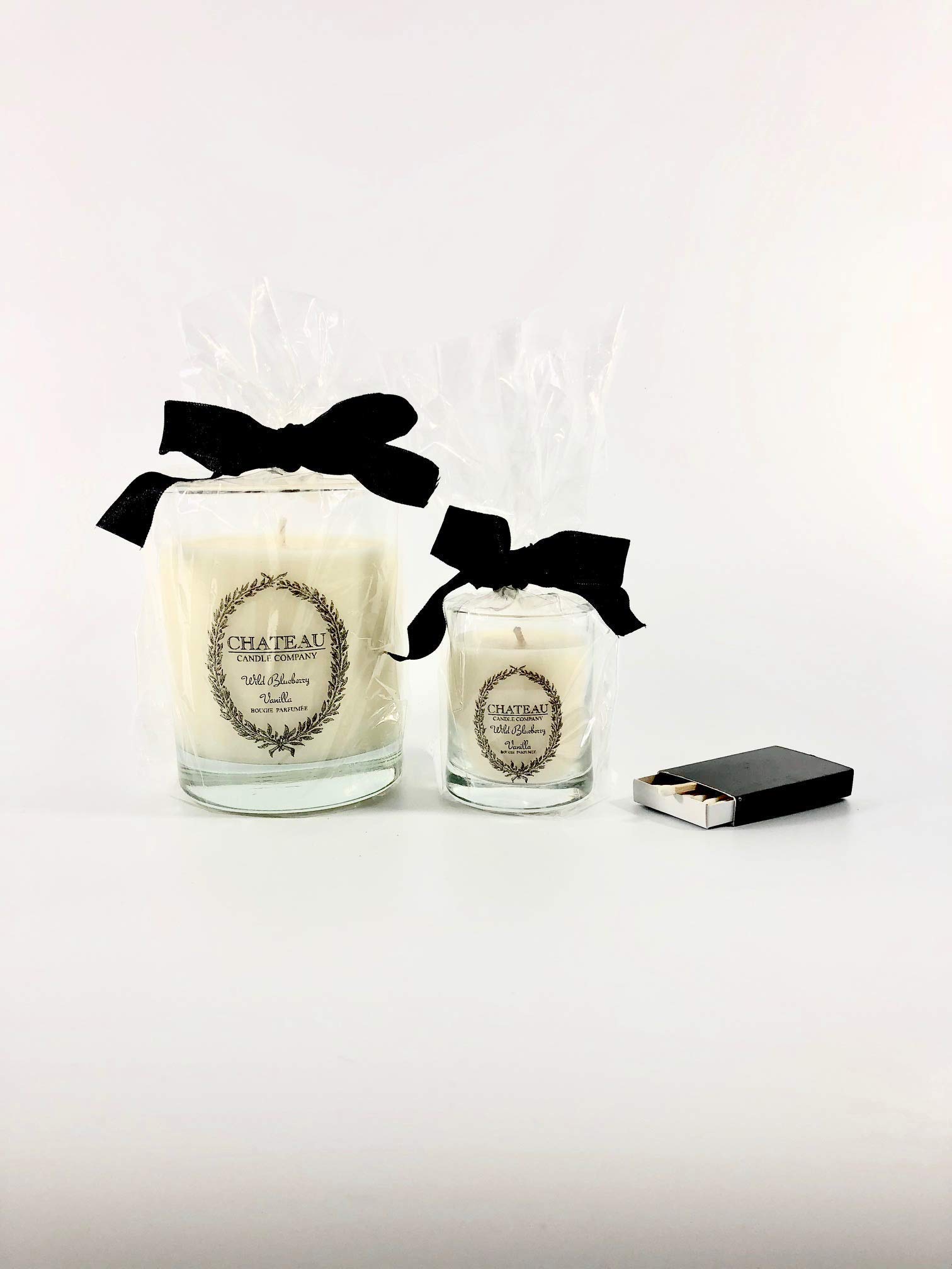 Deluxe 2 Candle Set: Wild Blueberry Vanilla Hand Poured Natural Coconut & Soy Wax Candles | Small Batch | Scented Vegan Wax Candle | Perfect Christmas/Holiday Gift