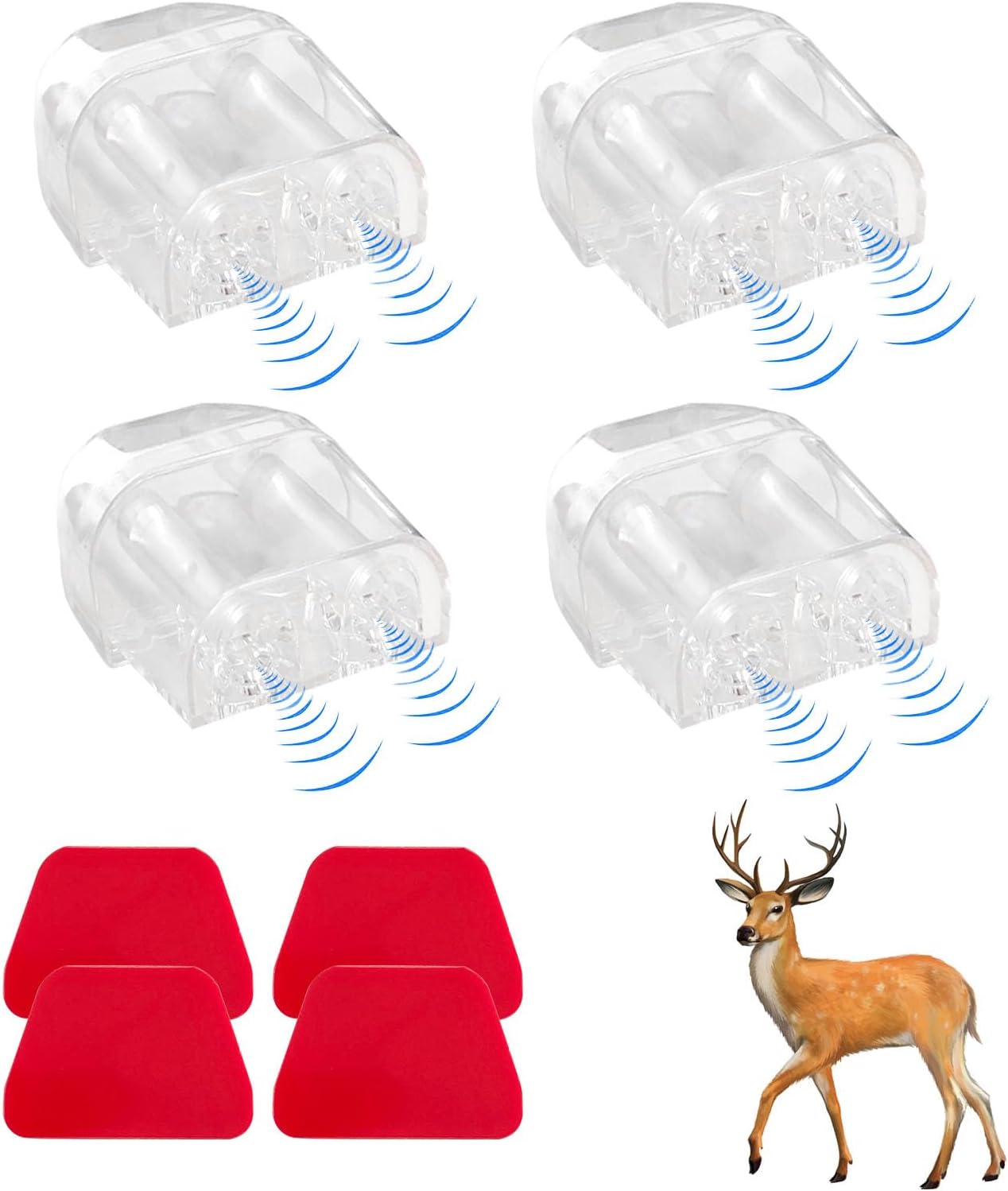 Sylvil 4 PCS Deer Whistles for Car, Auto Save a Deer