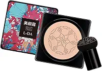 Almencla Almofada de ar de cabeça de cogumelo, creme bb, ilumina, até hidratação da pele, base líquida fácil de aplicar, base de maquiagem facial, Cor natural