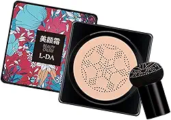 Almencla Almofada de ar de cabeça de cogumelo, creme bb, ilumina, até hidratação da pele, base líquida fácil de aplicar, base de maquiagem facial, Cor natural