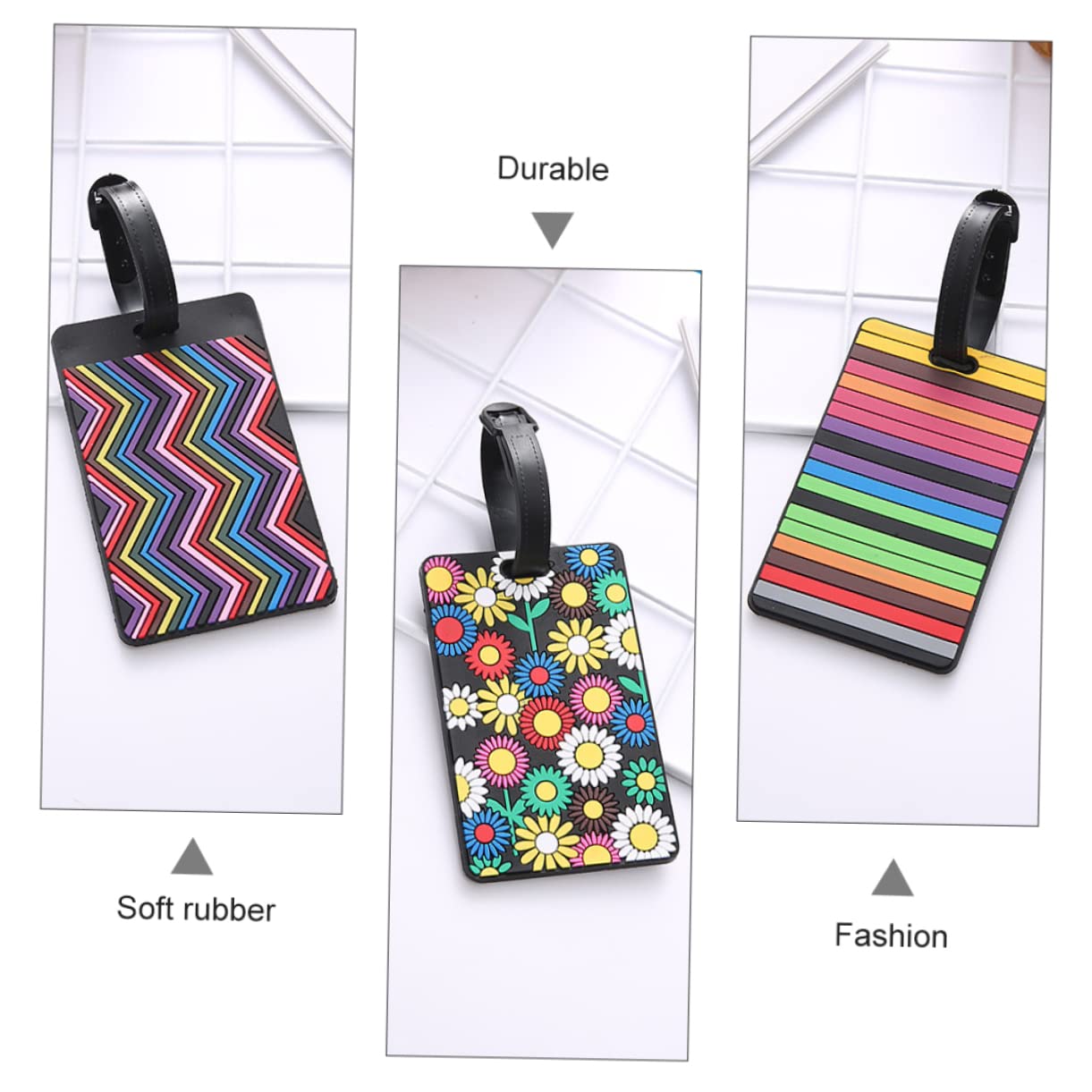 Holibanna 12pezzi Tag Per Valigie Gomma Etichette Identificative Per Design e Protettivo Per