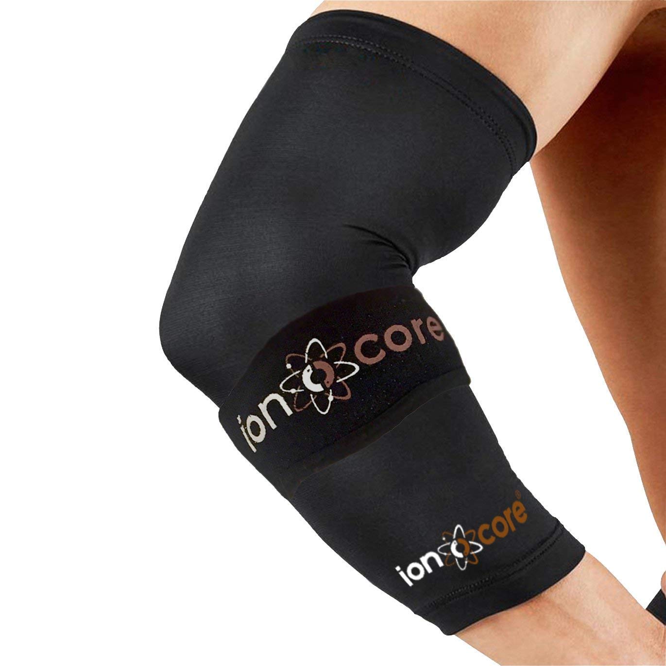 Dr. Arthritis Tutore Epicondilite Gomito Ideato da Medici – Gomitiera a Compressione con Filato di Rame – Allevia i Sintomi del Gomito del Tennista e dell'Artrite (Nero, Confezione Singola, Taglia S