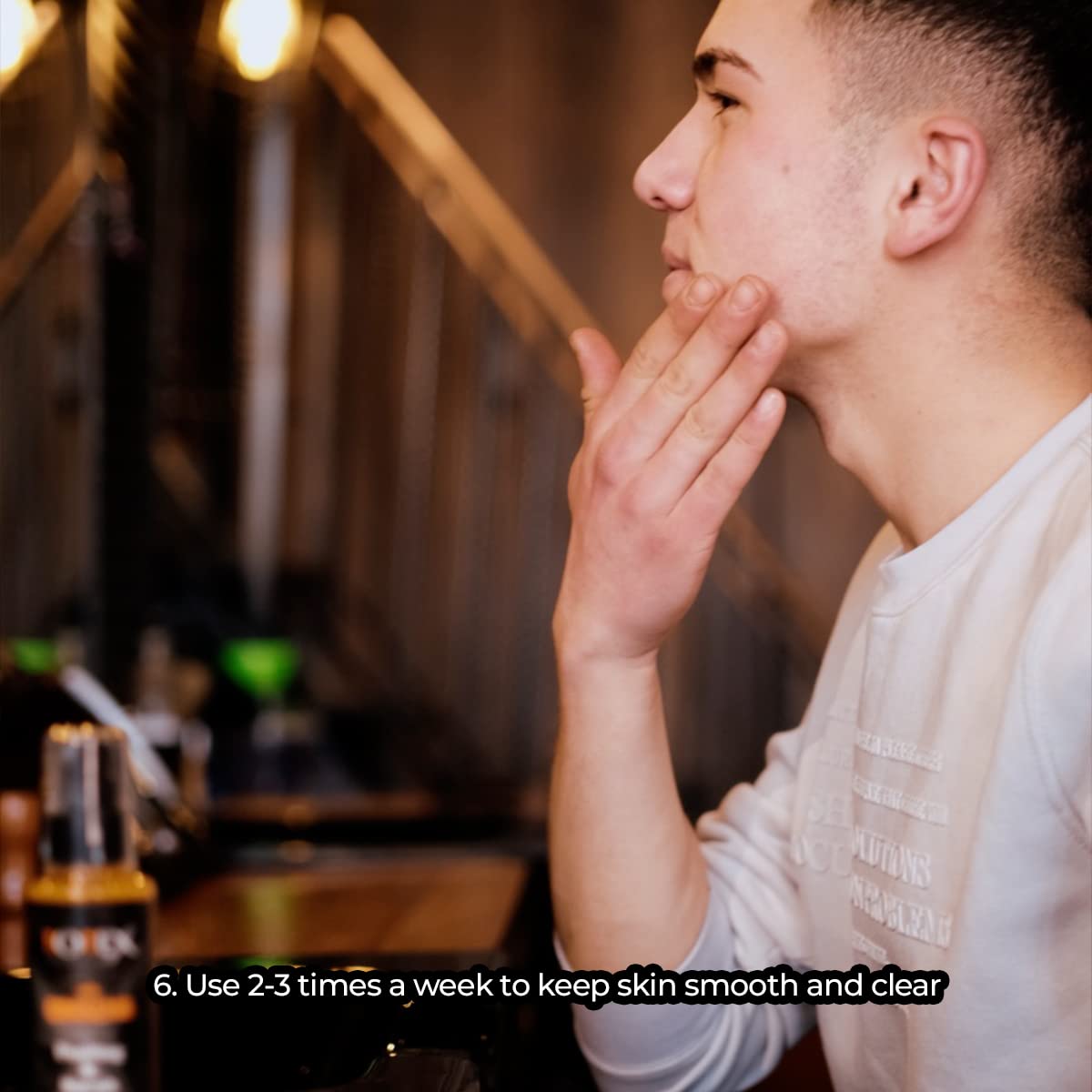 TOTEX Żel do peelingu i peelingu do twarzy | Pielęgnacja twarzy żeń-szeń rozjaśniający złuszczający zaskórniki | szybki efekt na ciemne plamy trądzik 125 ml