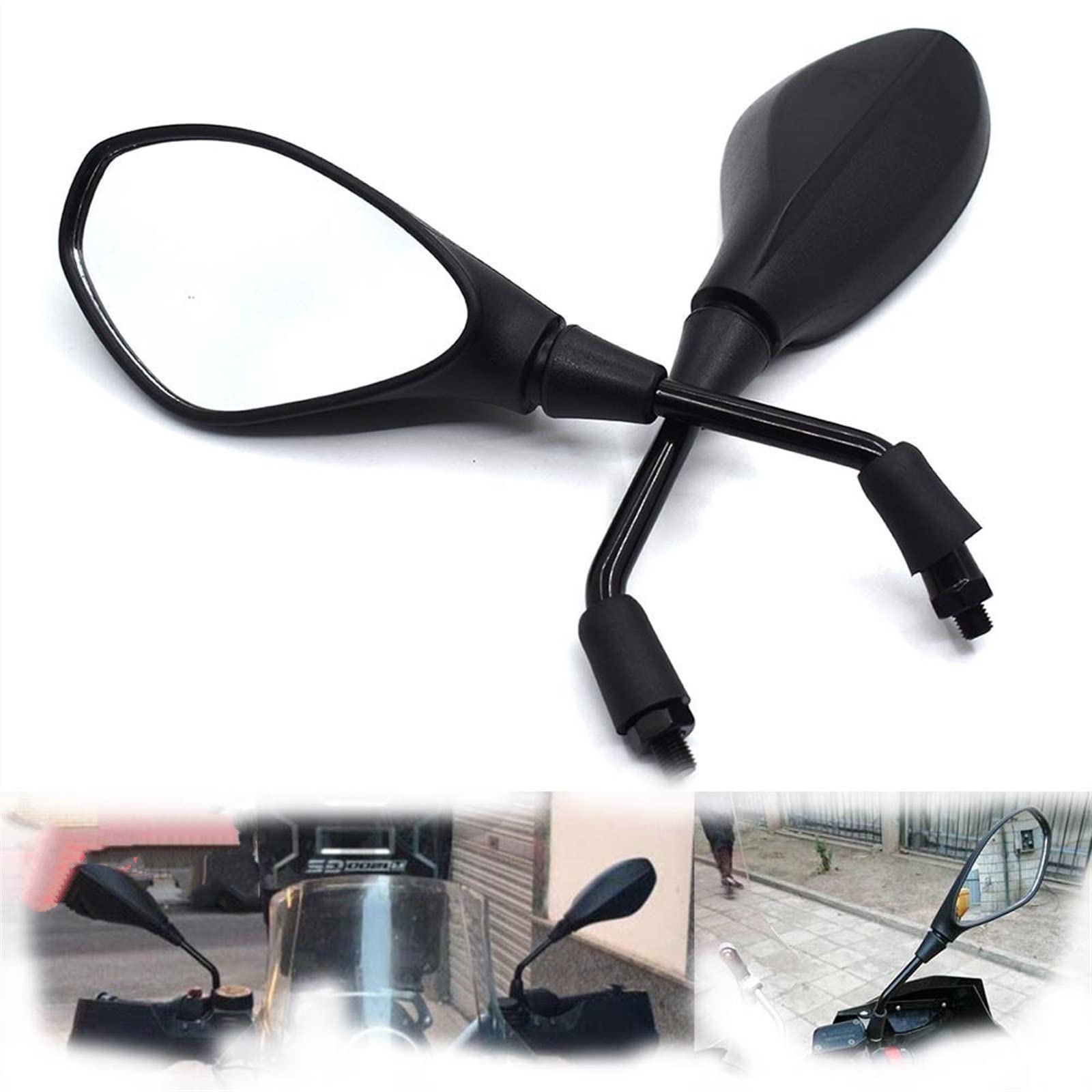 Espejo retrovisor universal de 10mm carcasa premium para BMW HP2 y R1200 8