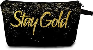 Golden Sparkle Stay - Bolsa de maquillaje con...