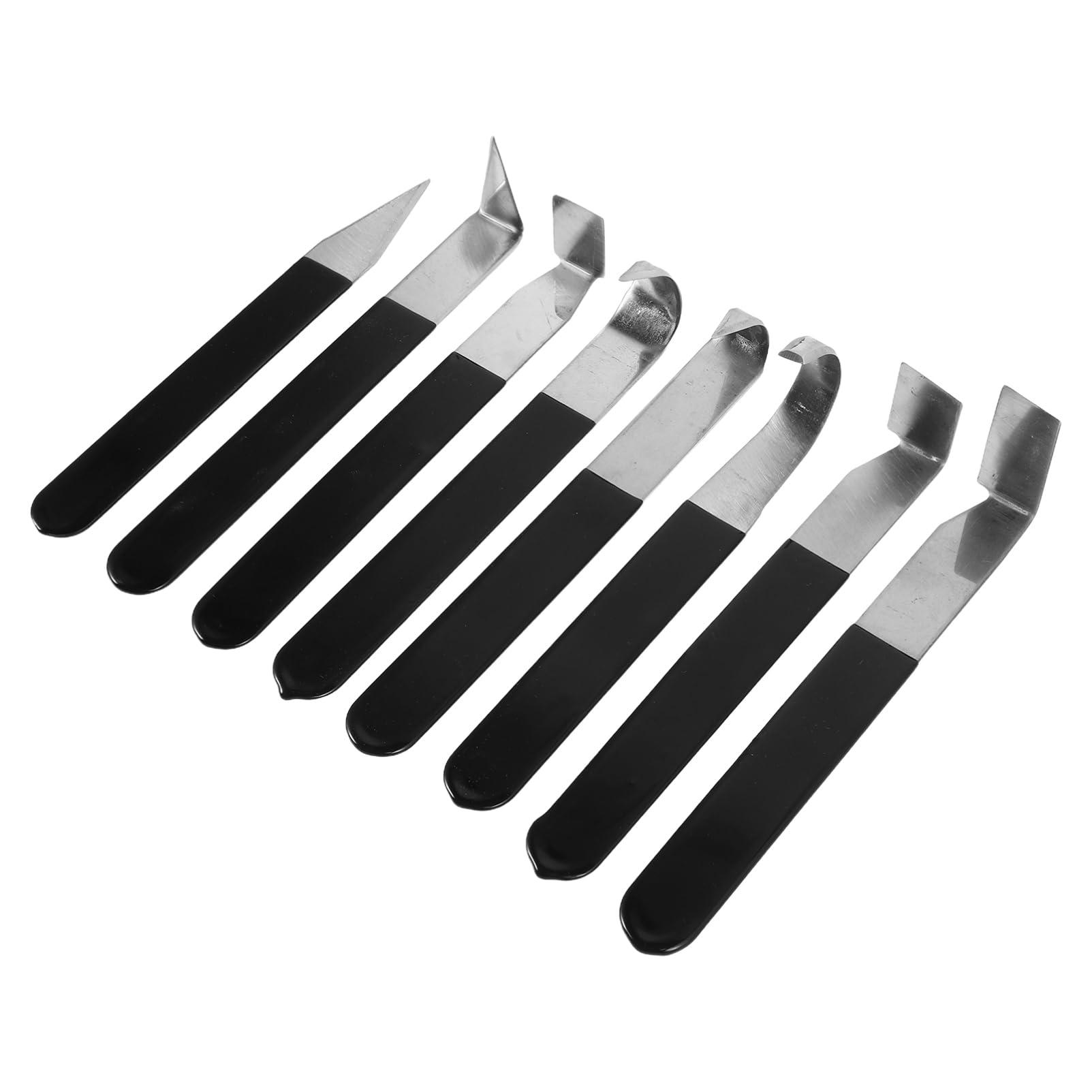 8 Pezzi Set Utensili Metallo Scultura Ceramica Kit Incisione Acciaio Inossidabile Argilla Modellismo Strumenti Rifinitura Intaglio