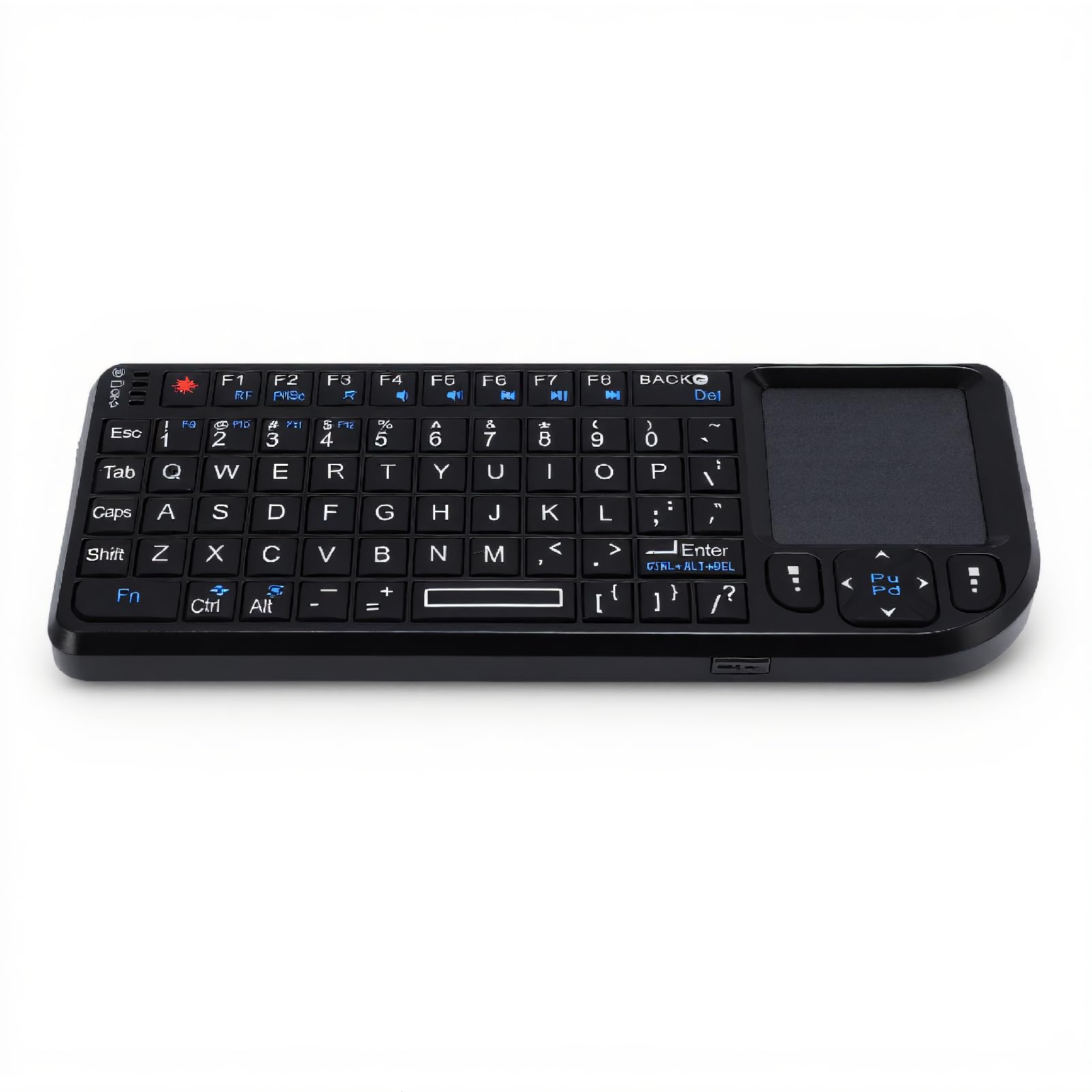 2.4GHz Wireless Backlit Keyboard with Touchpad, Rechargeable 69-Key Design, Seamless 10M Range for PC/for/for/for Android/for Linux, Anti-Interference
