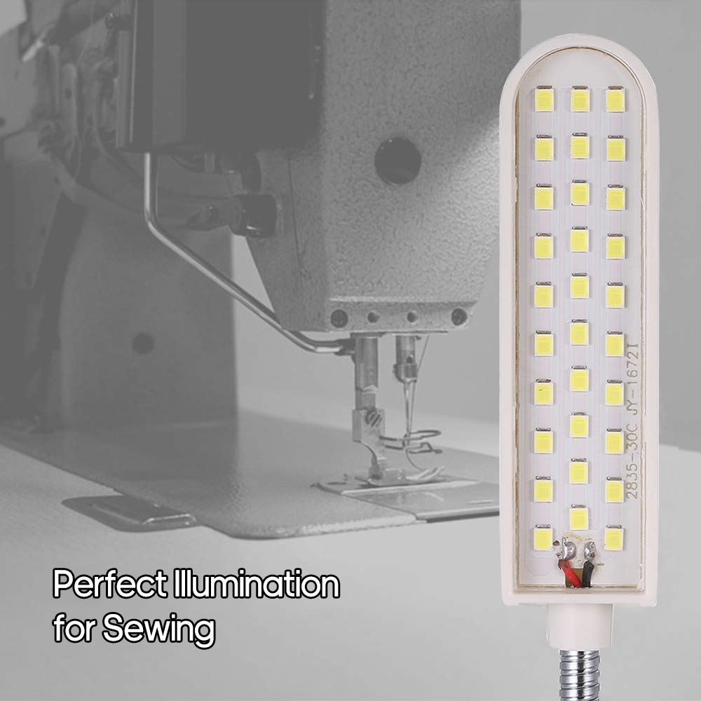 Lampada A 30 LED Per Macchina Da Cucire – Luce Di Lavoro Con Base Magnetica E Interruttore, Spina UE 110-250V, Ideale Per Cucito E Hobby