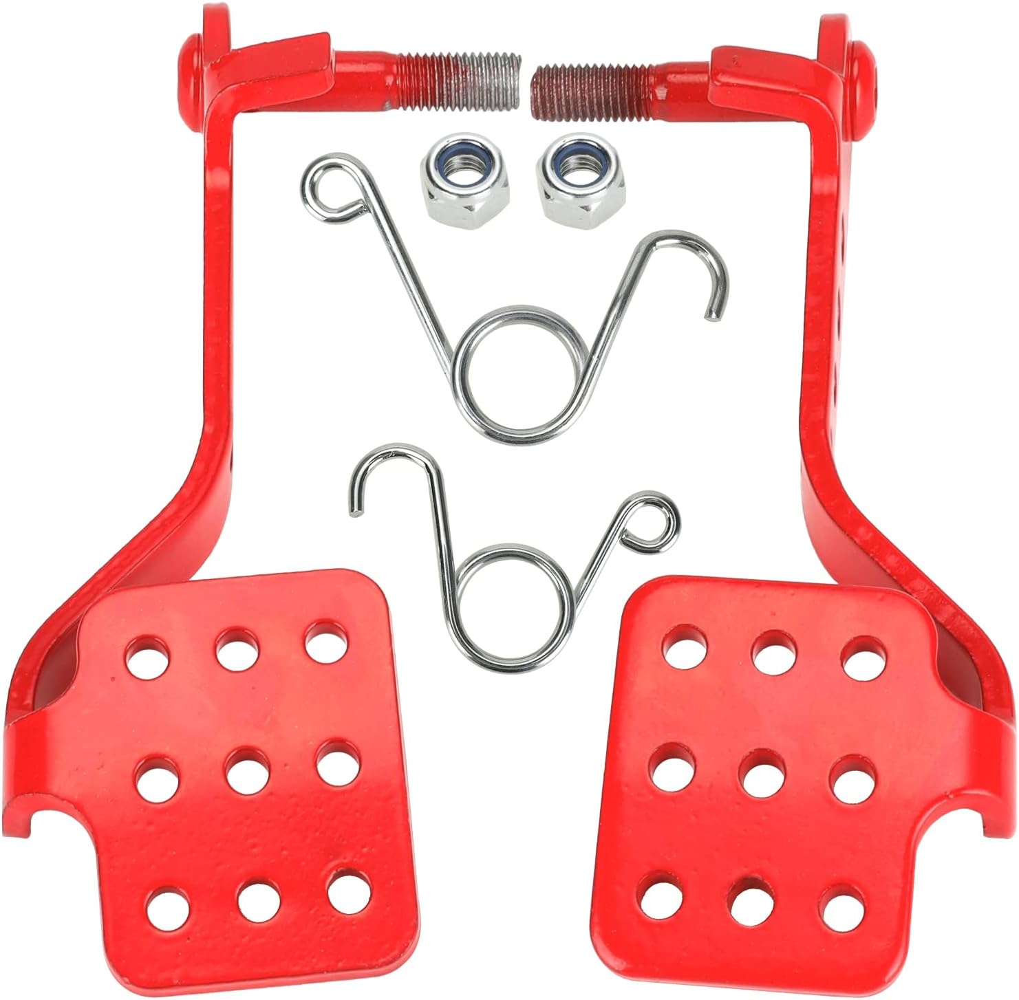 YOXUFA Go Kart Pedals Kits with Throttle Brake Pedal Return