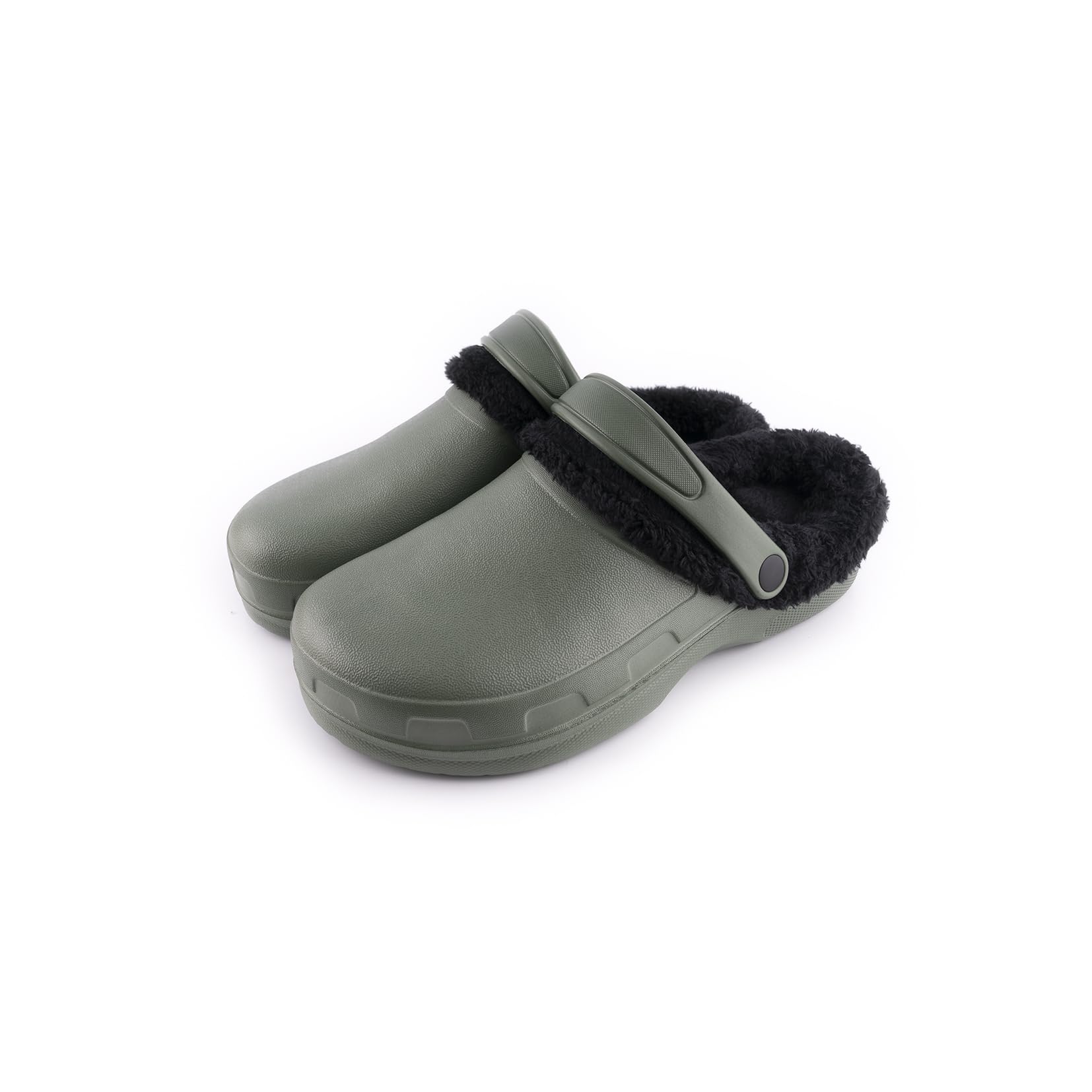 R-ISLAND Clogs Invierno,Zuecos Invierno para Hombre,con Forro Caliente,Adulto,Impermeable,Antideslizante,Cómodo,Perfectamente para casa Exterior o Interior