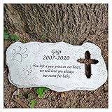Estuche: Este es también un regalo adecuado para amigos o familiares que han perdido a un gato o un perro.Nuestra piedra de la memoria del animal doméstico es un simple pero fascinante manera de mantener su mejor amigo en su corazón y mente