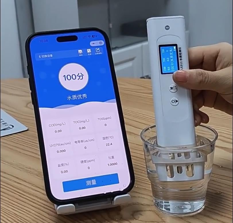 Tester della qualità dell'Acqua 9 in 1, misuratore di Temperatura specifico della salinità Digitale cod Toc TDS EC per l'acqua del Rubinetto dell'acquario
