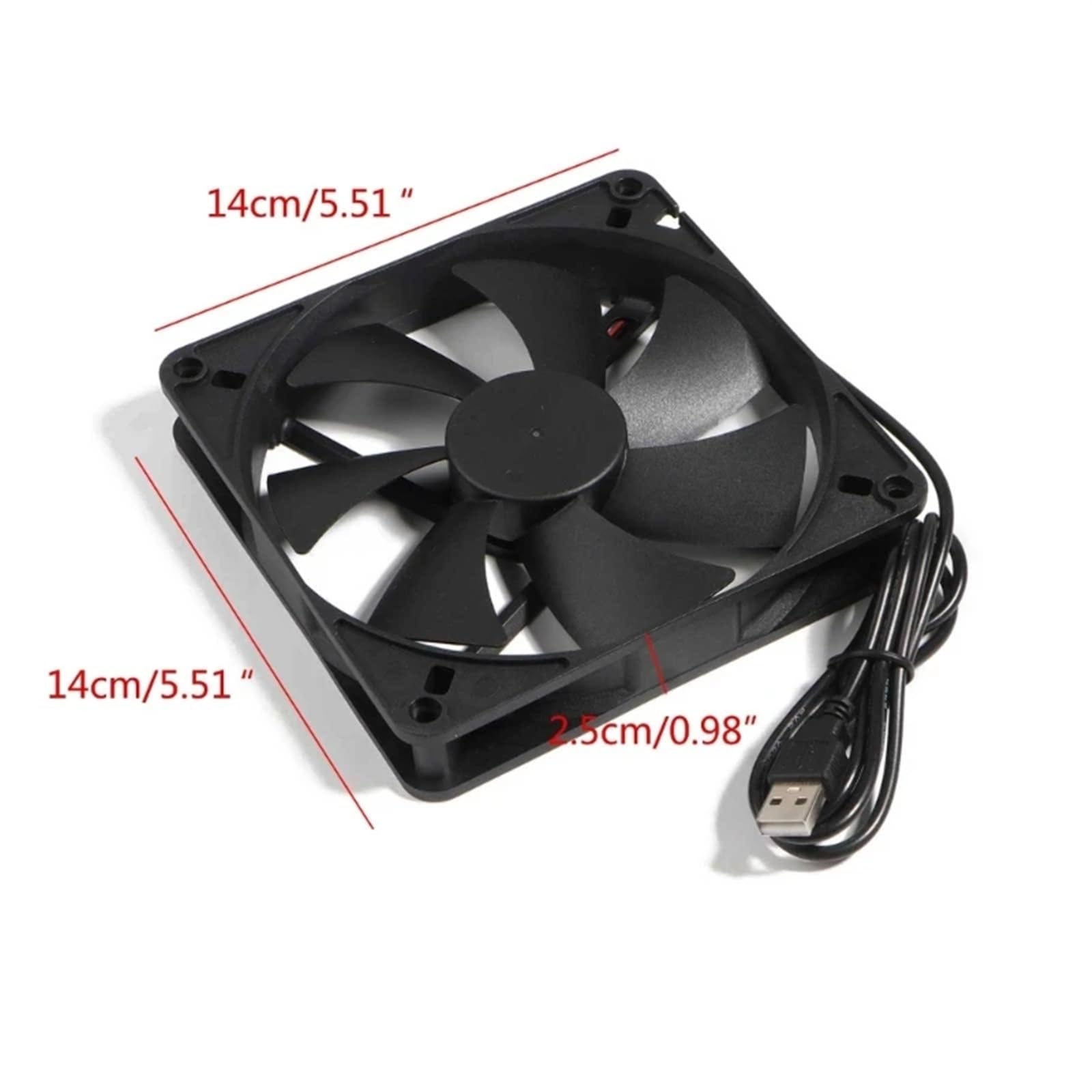 140 mm DC5V USB-Anschluss CPU-Kühler Kühler 14 cm 140 x 140 x 25 mm Computer-PC-Gehäuse Lüfter