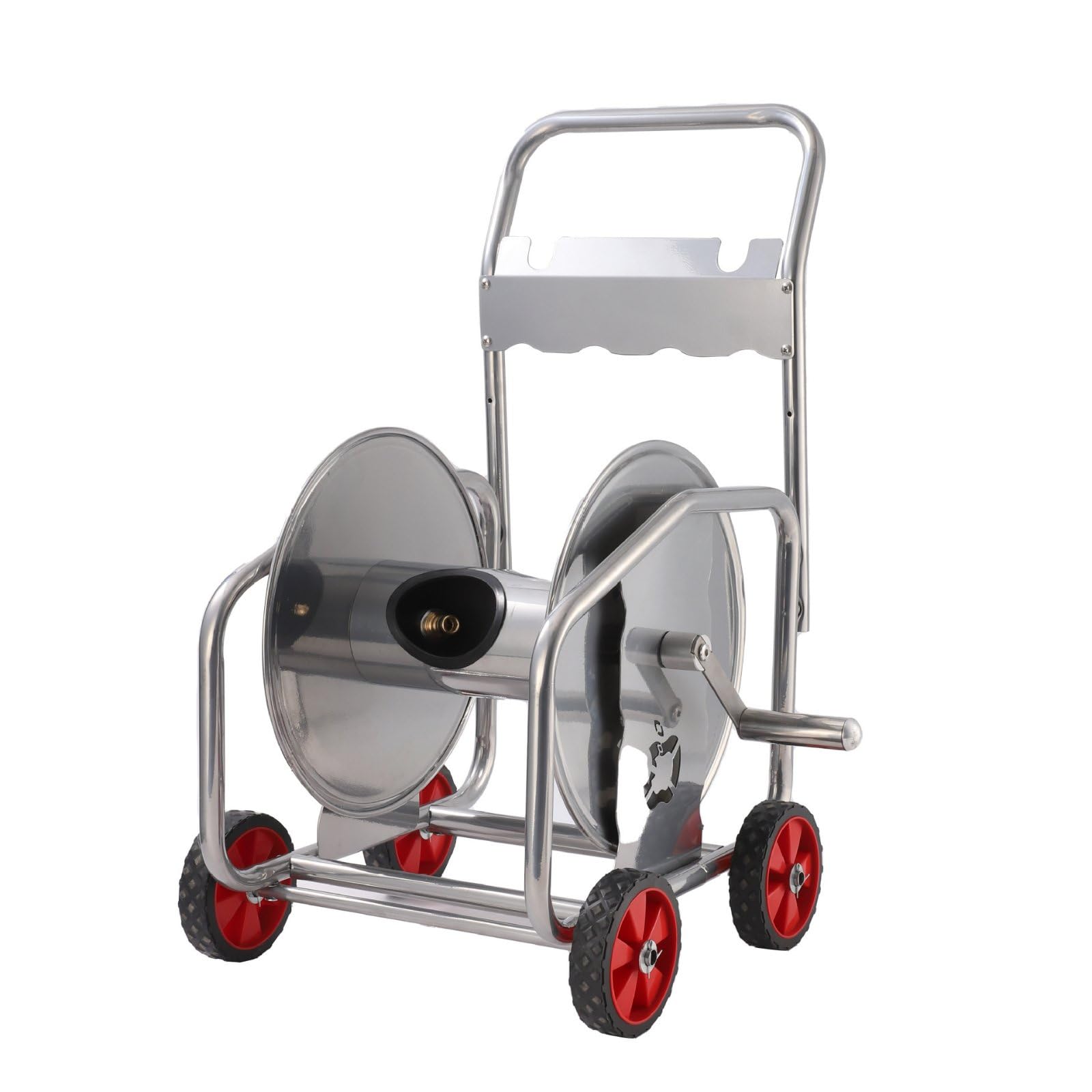 Carrello Avvolgitubo Portatile Carrello Portagomma con Ruote per Esterno, 100M