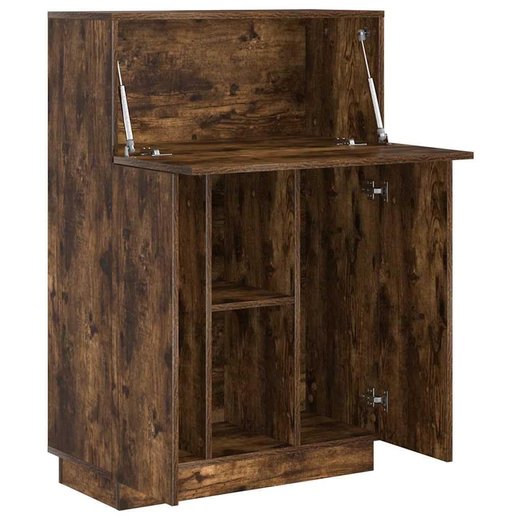 Scrivania per affumicatura, 71,5 x 31,5 x 106,5 cm, materiale in legno, moderno per computer desk con spazio di archiviazione per ufficio, scrivania versatile