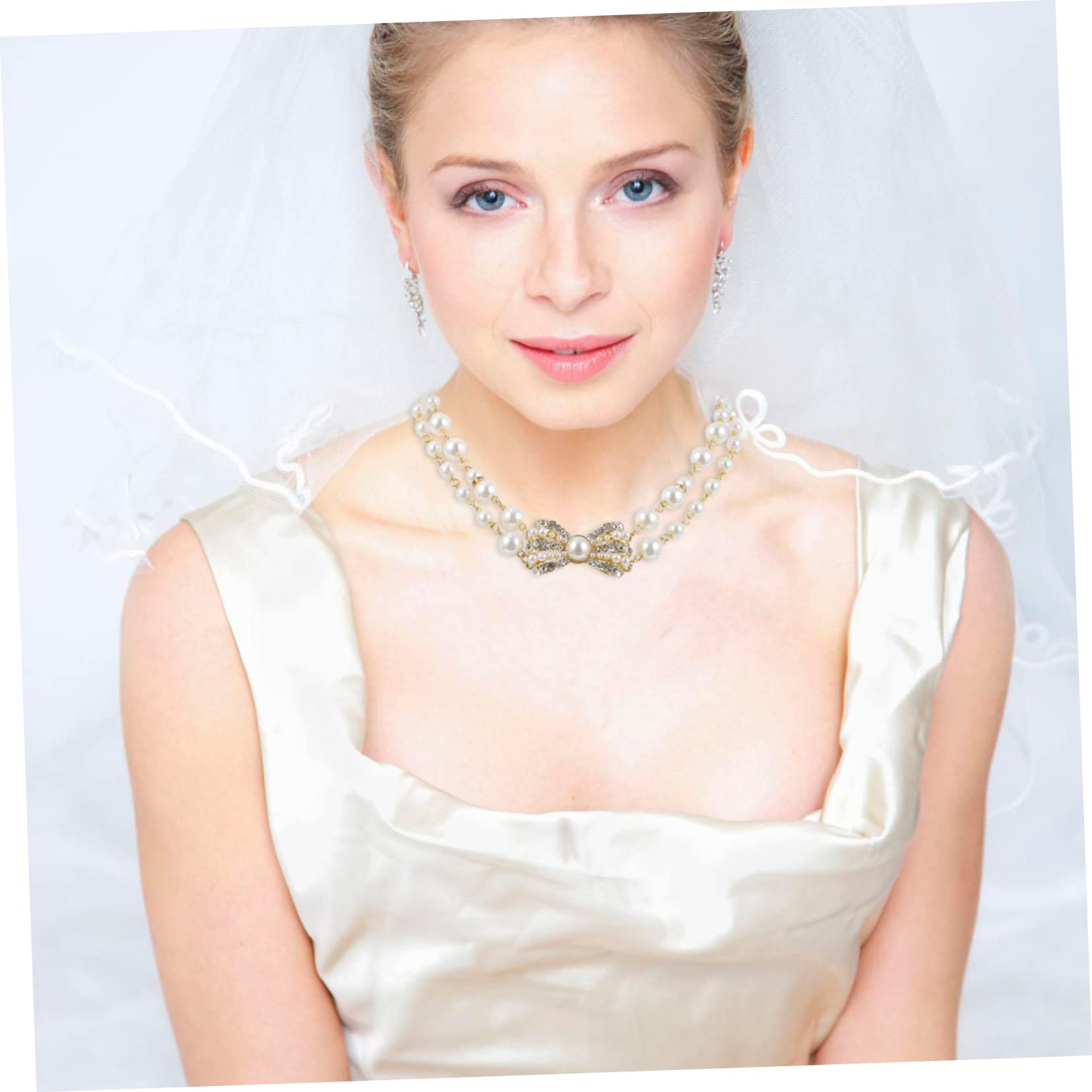 LIFKOME Collana Girocollo Con Ciondolo A Fiocco 3 Pezzi Stile Vintage Catena Per Donna