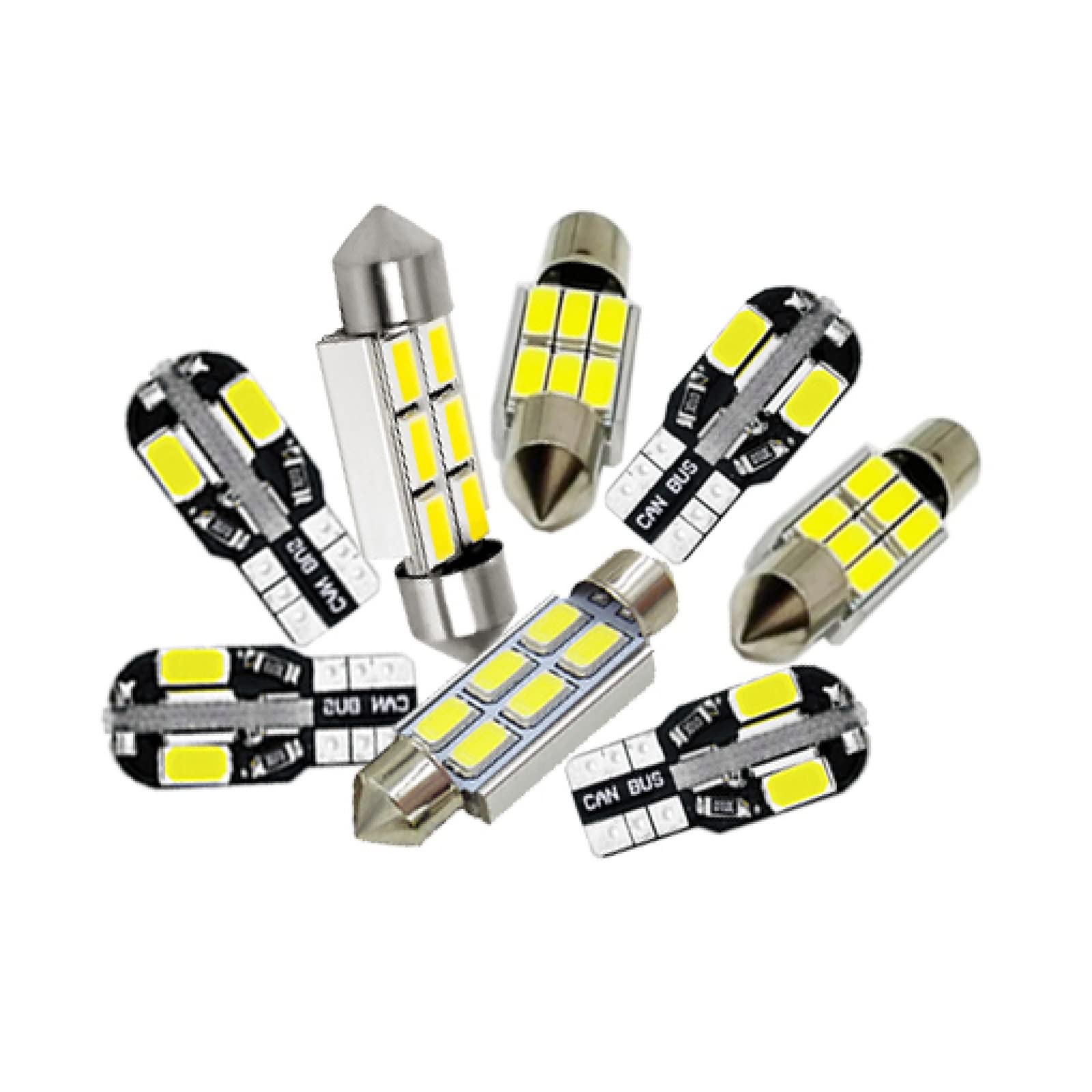 Kit de luz Interior LED Blanca Canbus 10X, para Acura TL 2009 2010 2011 2012 2013 2014 lámpara de matrícula de cúpula de cortesía para Maletero de Mapa