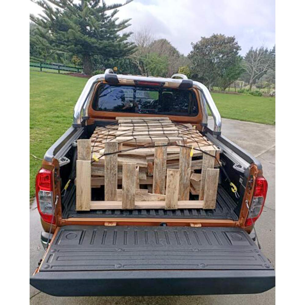 Rete di carico per camioncini Rete a Rete Elastica Rete per Camion Rete per Bagagli Deposito Organizzatore Rete a Rete con Ganci per Furgone per Auto Pickup SUV MPV