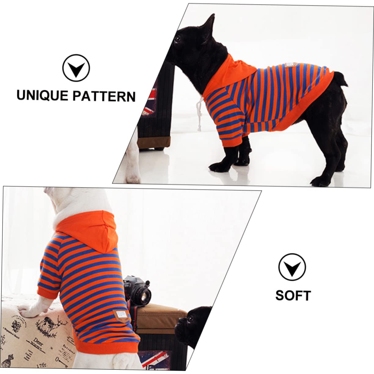 YARNOW 3piezas Camiseta De Rayas para Perros Pijama Transpirable De Algodón para Mascotas Ropa y Cálida para Fiestas y Ocasiones Especiales para Perros Pequeños