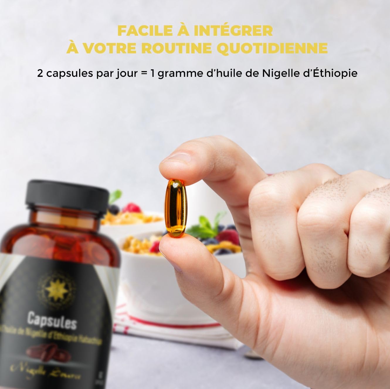 CAPSULES D'HUILE DE NIGELLE D'ETHIOPIE