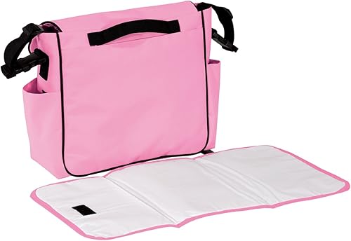 Miniatura 3 de Bolsa de pañales con monograma Bolso de bebé personalizado impreso personalizado, Rosado