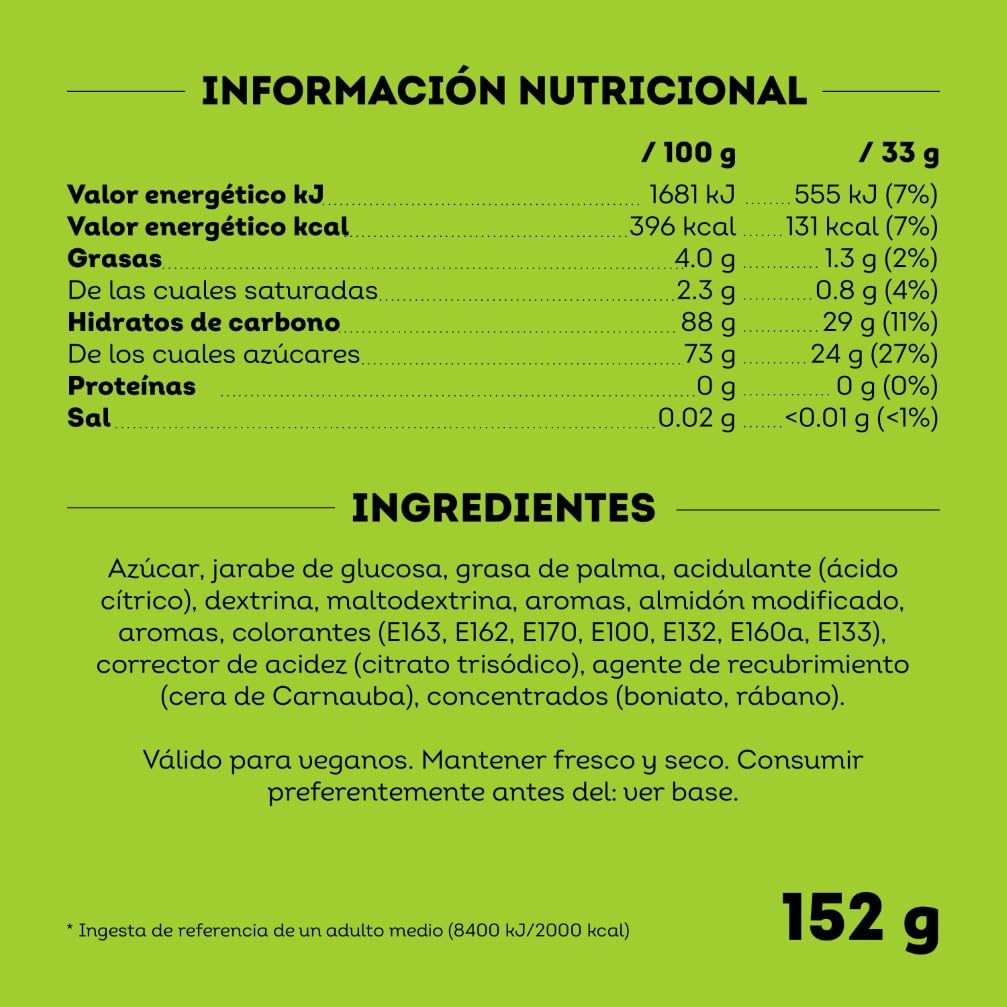 Skittles Caramelos ácidos Masticables en Bolitas de frutas (pack de 15 x 152g)