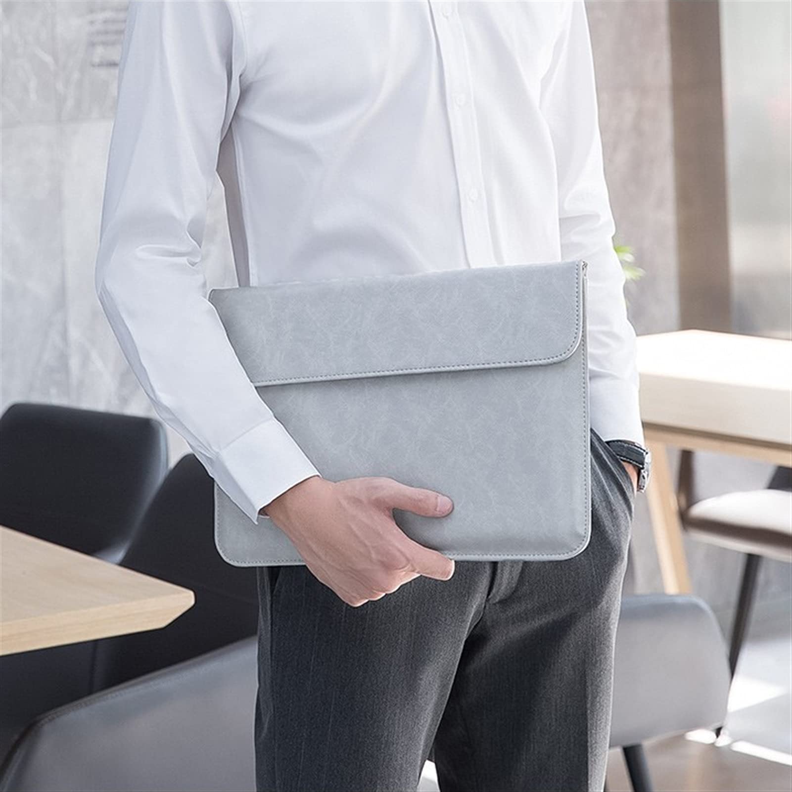 Borsa a Tracolla per Laptop Custodia per laptop custodia per laptop portatile custodia per laptop portatile per taccuino per notebook portatile per laptop Scuola di viaggio (grigio / rosa) Borsa del P