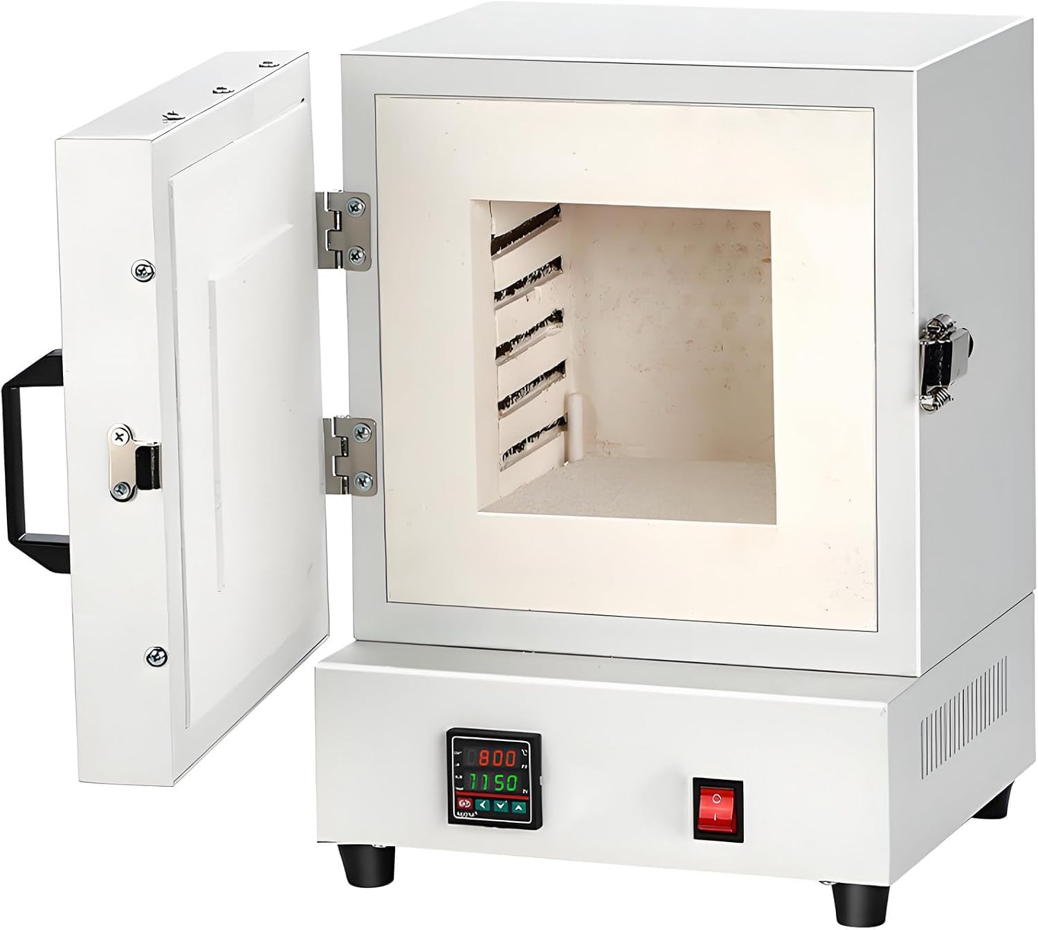Laboratoryjny piec muflowy, piec muflowy 2000 W, piec wypalany w wysokiej temperaturze, zintegrowany inteligentny piec skrzynkowy 1150℃ do obróbki biżuterii/tynku