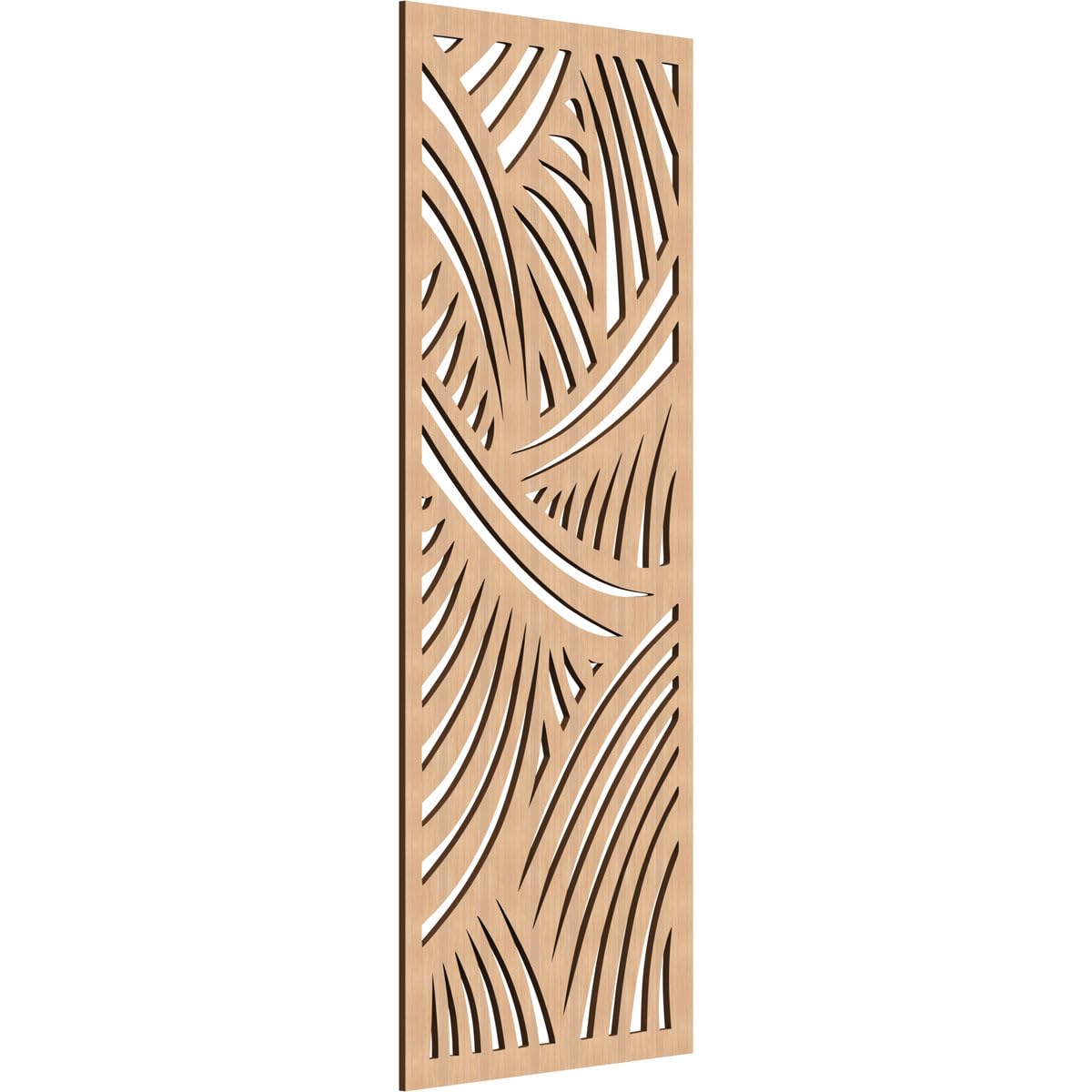 23 3/8"W x 59 3/8"H x 3/8"T Chester Decorative Fretwork Wood Wall Panels, Hickory