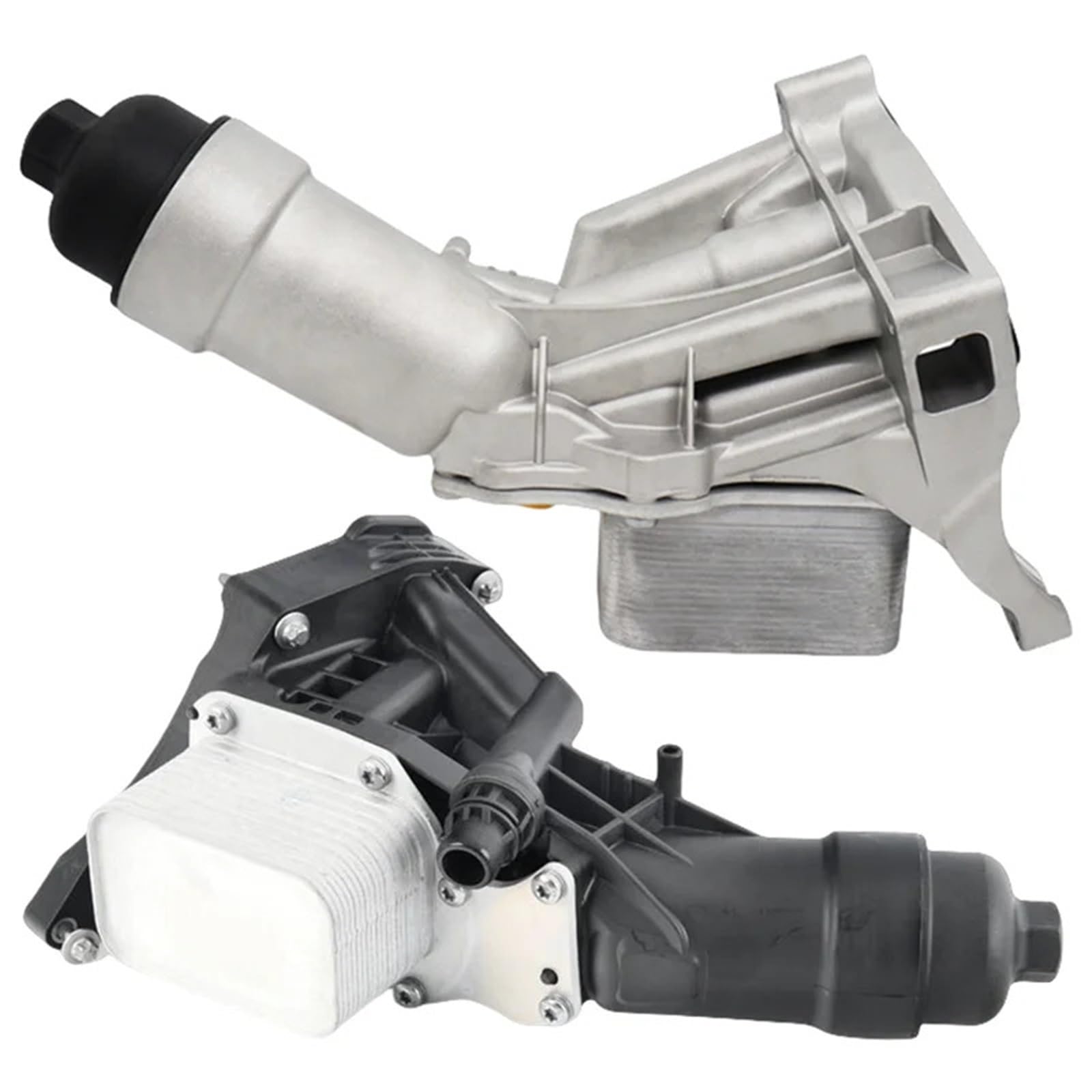 Zestaw Chłodnicy Oleju, Obudowy Filtra Oleju Silnikowego 11428596283, Pasuje Do BMW F20 F30 G20 F34 F36 F10 G30 G32 G12 G01 G02 F25 F26 B48(Aluminum material)
