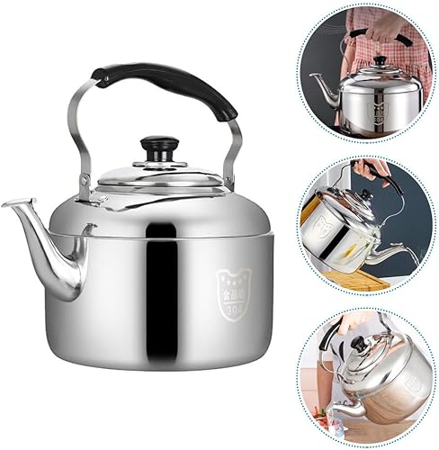 Miniatura 6 de OKUMEYR Hervidor de acero inoxidable 304 Hervidor de té de inducción Tetera de acero inoxidable Tetera Eletric Tetera de té de camping Ollas de té