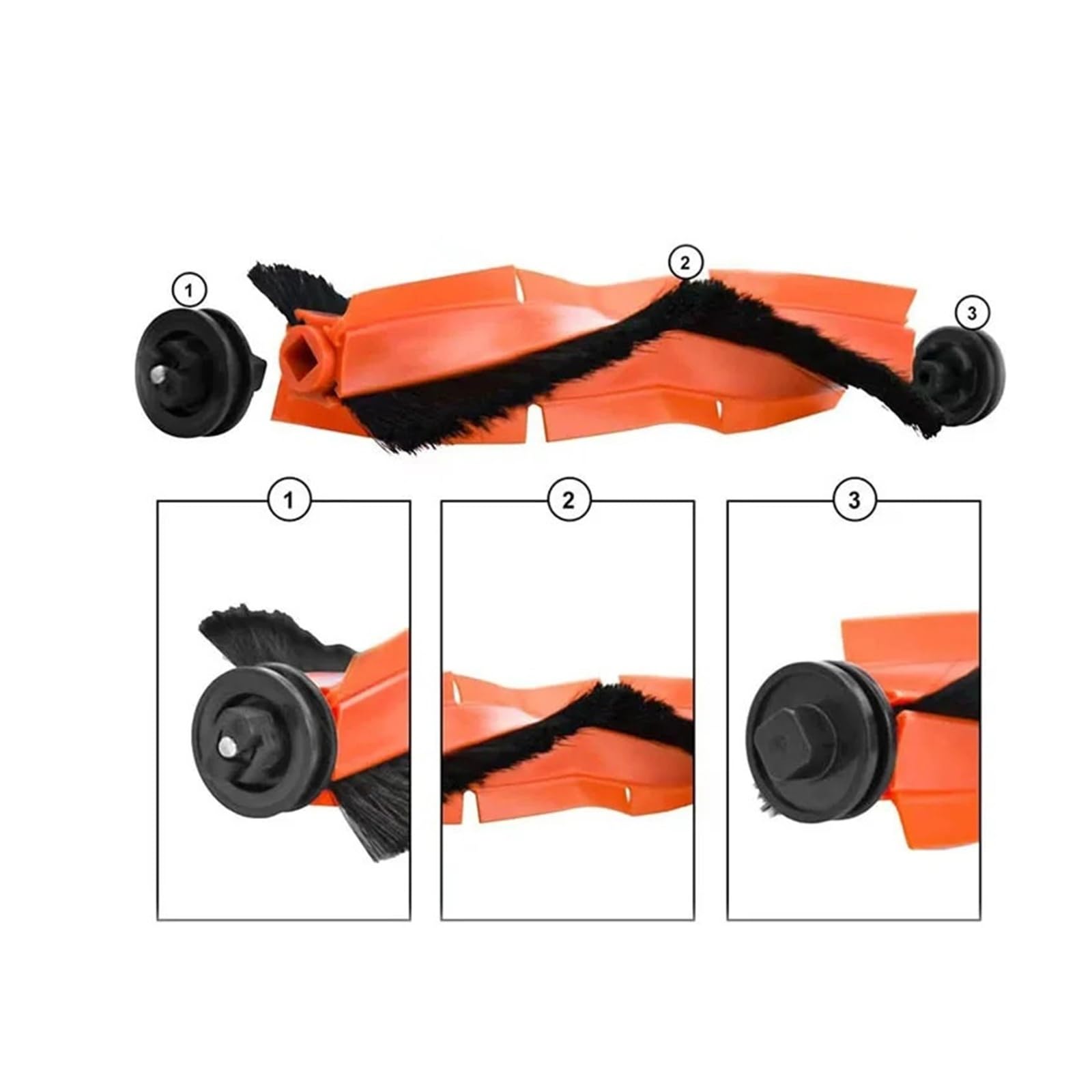 Szczotka główna kompatybilna z Xiaomi Robot Vacuum X10 / X20 + / X20 Plus / S20+ / S10 Plus / X20 Max / D109GL akcesoria do odkurzacza (6 szt.)