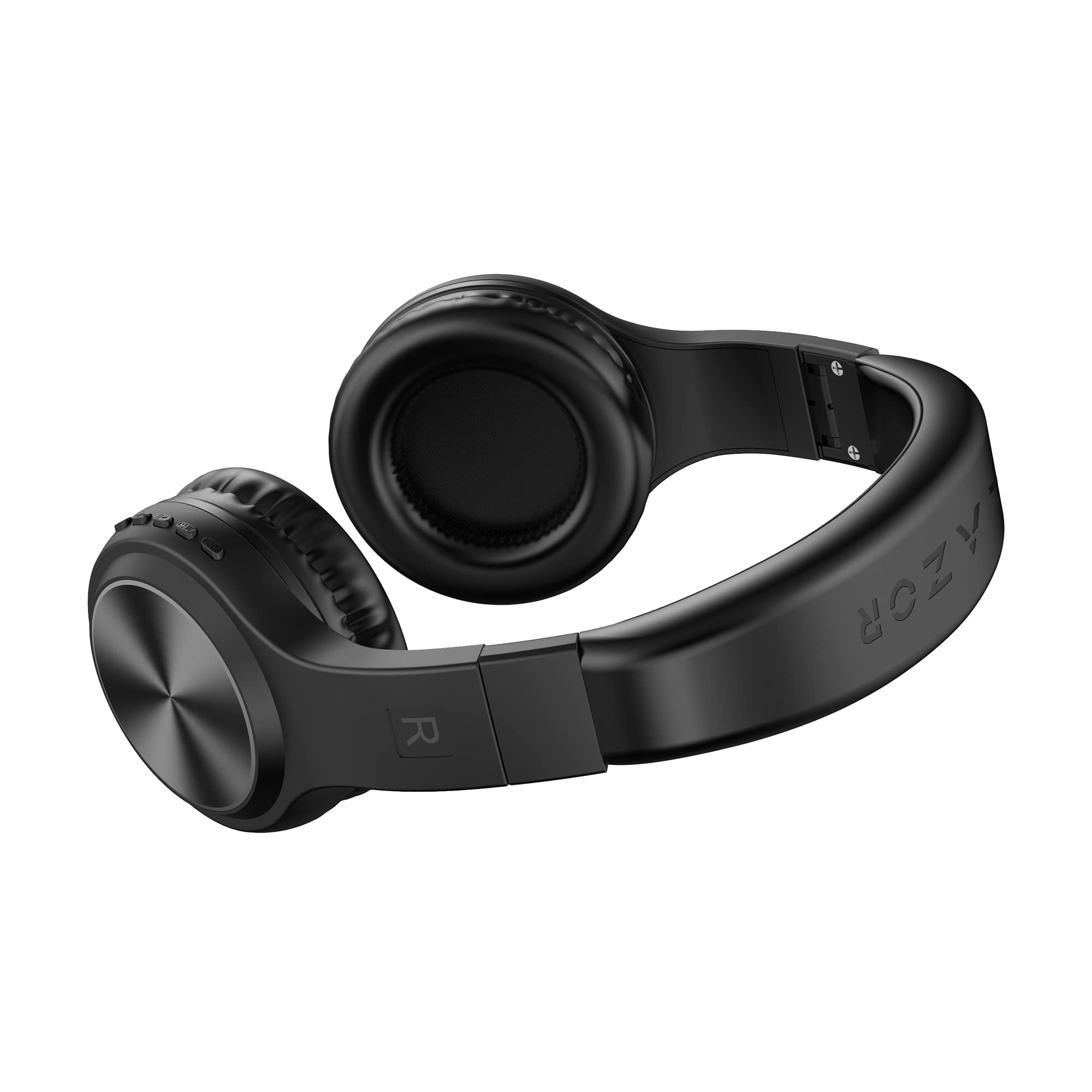 LazorJazz X Wireless On Ear Headphones With Stable Connection Easy Hands Free Calling, Bluetooth Audio Ea33 Black, Standard