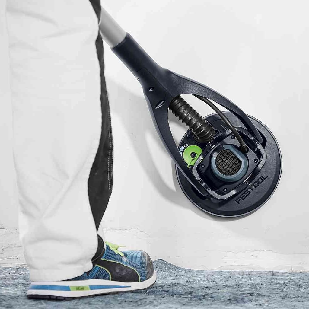 Festool Lijadora de Pared PLANEX LHS 2-M 225 EQ - Lijadora Jirafa | Lijadora excéntrica para pared y techo - Motor EC-TEC sin escobillas - Longitud 1,4 m - Bolsa de transporte incluida