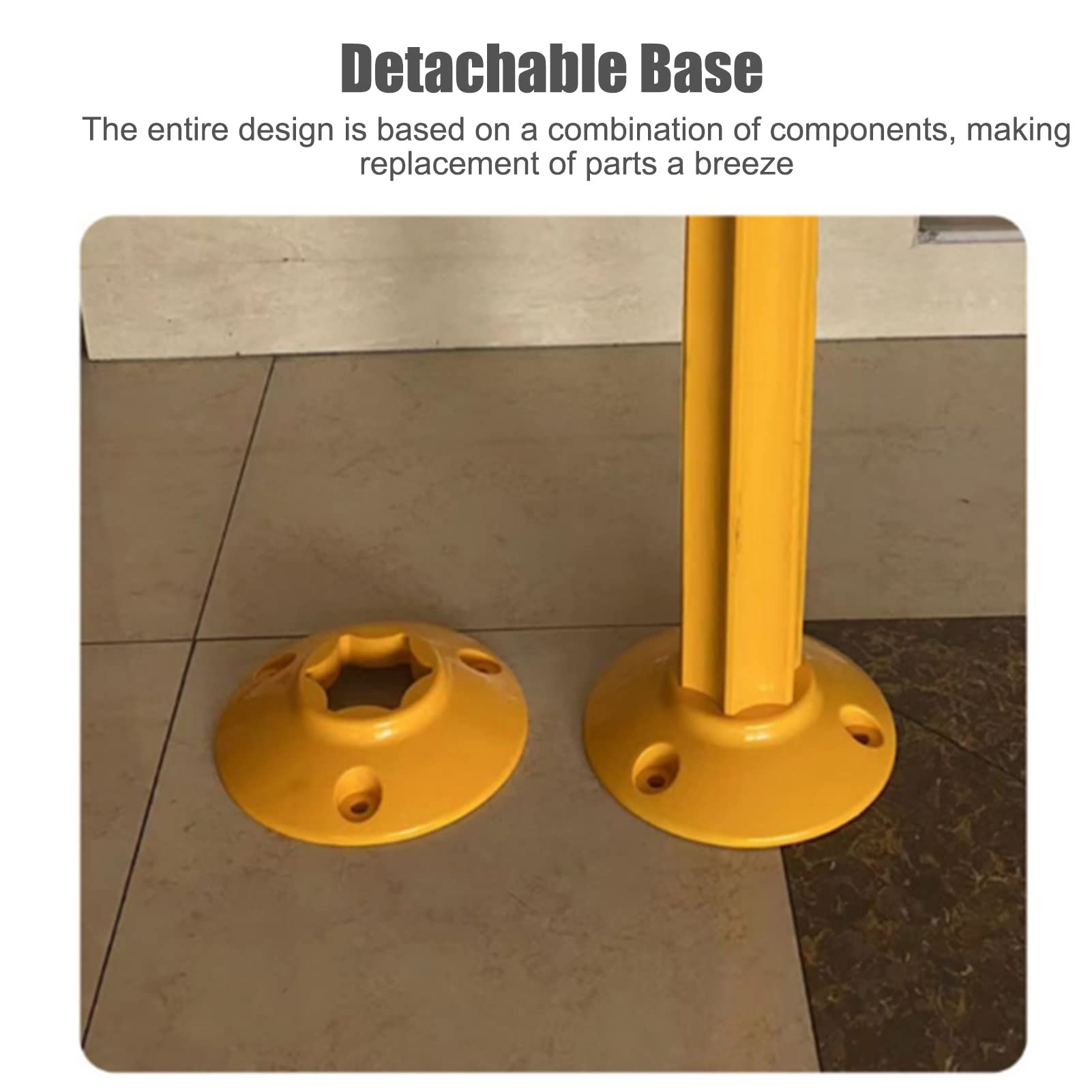 Postes de estacionamiento, Conos delimitadores Reflectantes - Paquete de 2 Postes de Barrera de Seguridad de plástico para estacionamiento, Garaje, decoración de Calles, Control de tráfico -