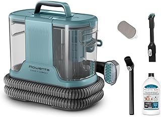 Rowenta Clean It Compact, Aspirador de tapicerías, Limpiador de manchas y moquetas, Suciedad de mascotas, Potencia de 400 W, Portátil multiusos, Rápido y fácil, Diseño Compacto, IN3021F0