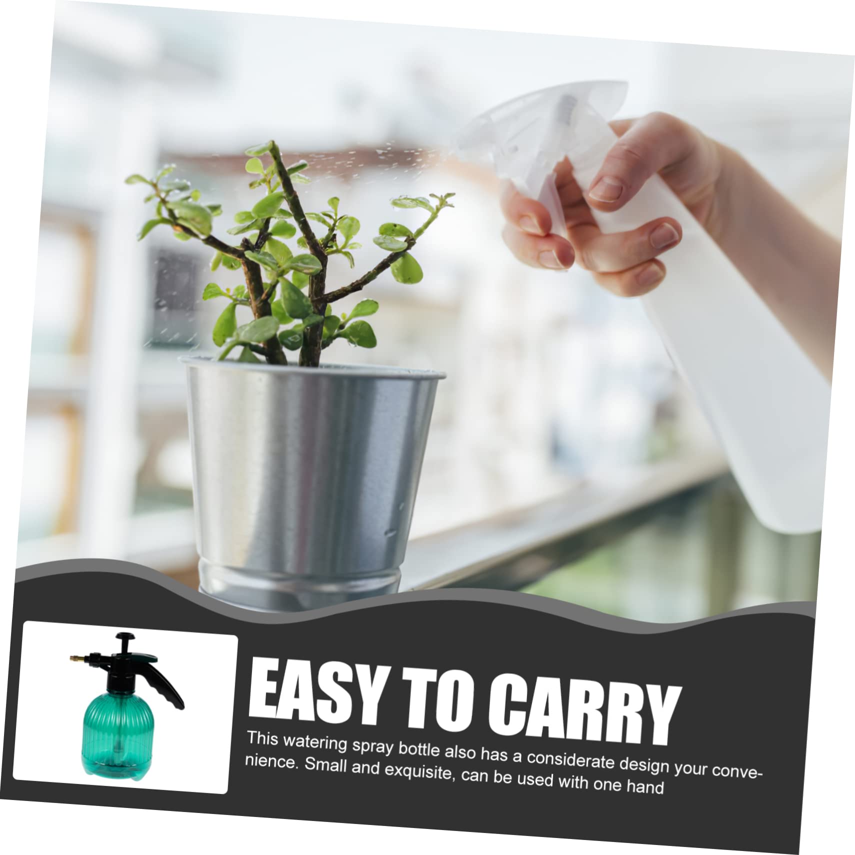 SUPVOX 3pièces Arrosoir à Pression De Vaporisateur Fin Pour Plantes Intérieur Et Extérieur Outil Arrosage Ergonomique Vert Pour Et Bonsaïs
