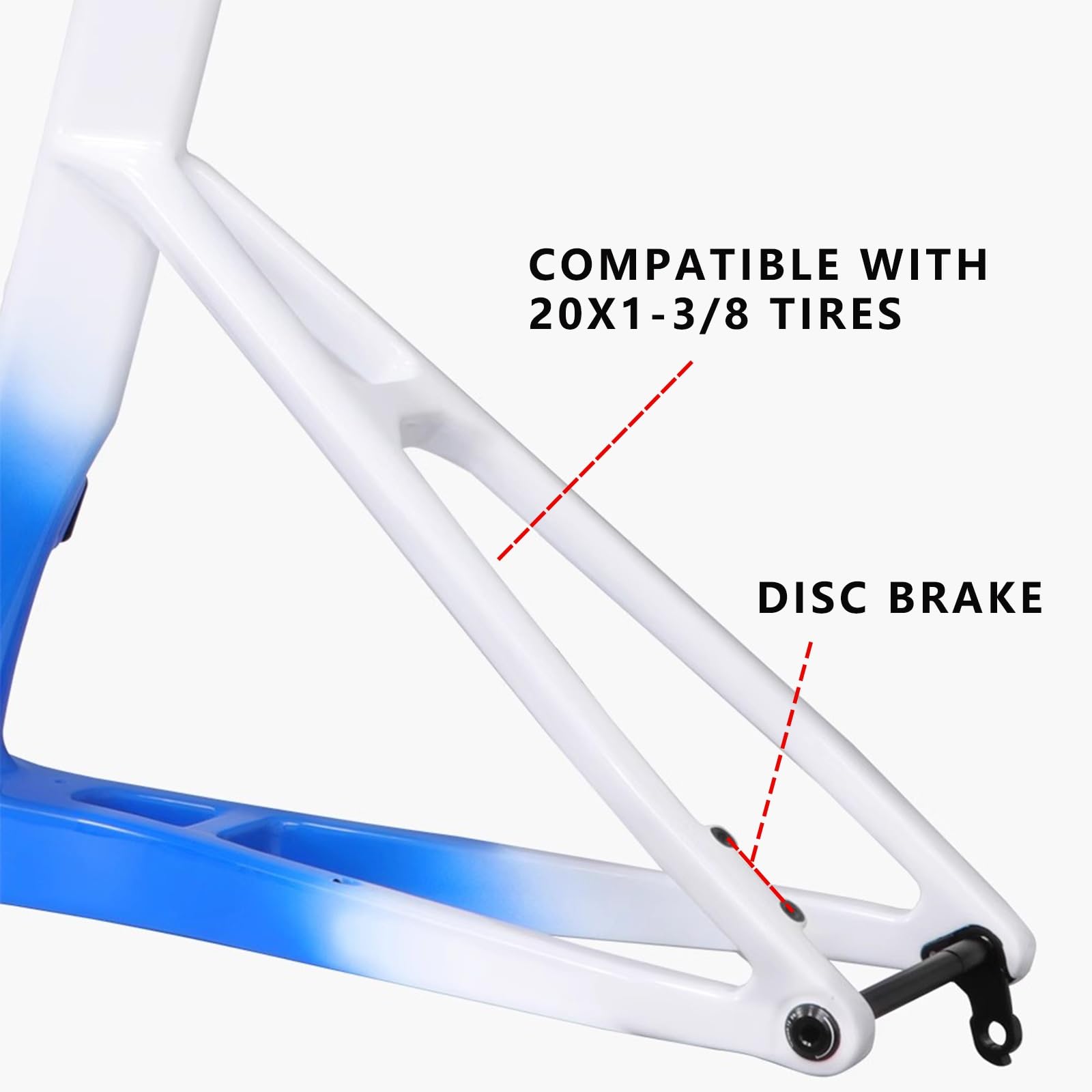 Amazon | カーボンファイバーロードバイクフレームセット 451 BMX