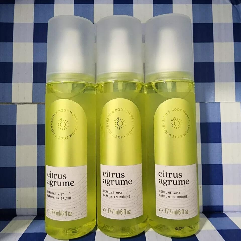 3 CITRUS Perfume Mist Spray bath body fine fragrance 6 fl.oz